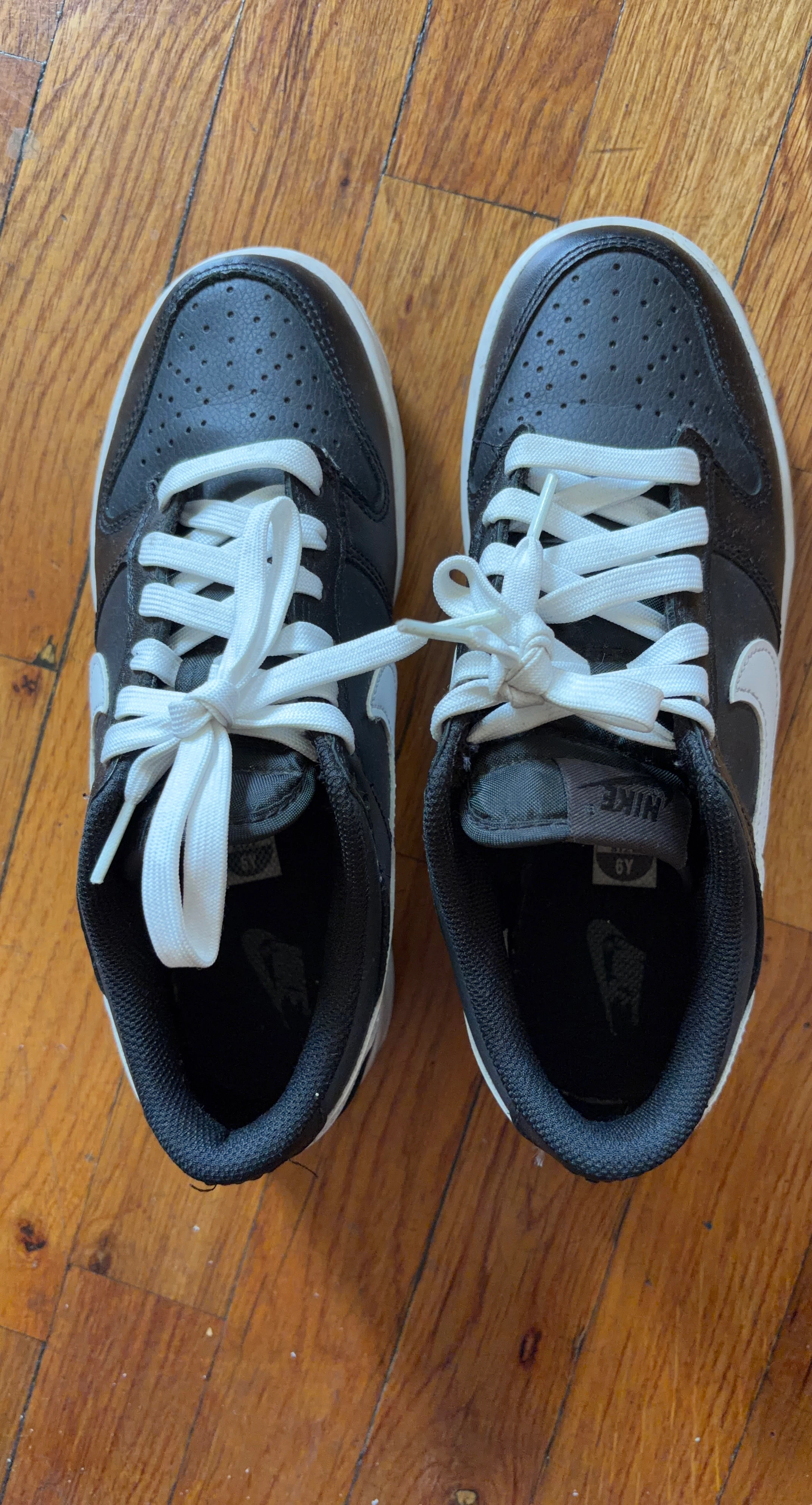 Nike Dunk Low Black White Youth Size 6Y