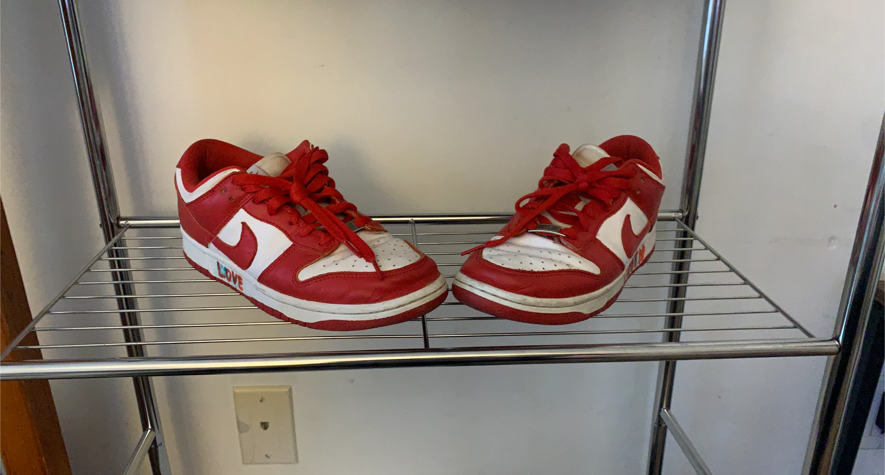 Nike Dunk Low Red White Sneakers