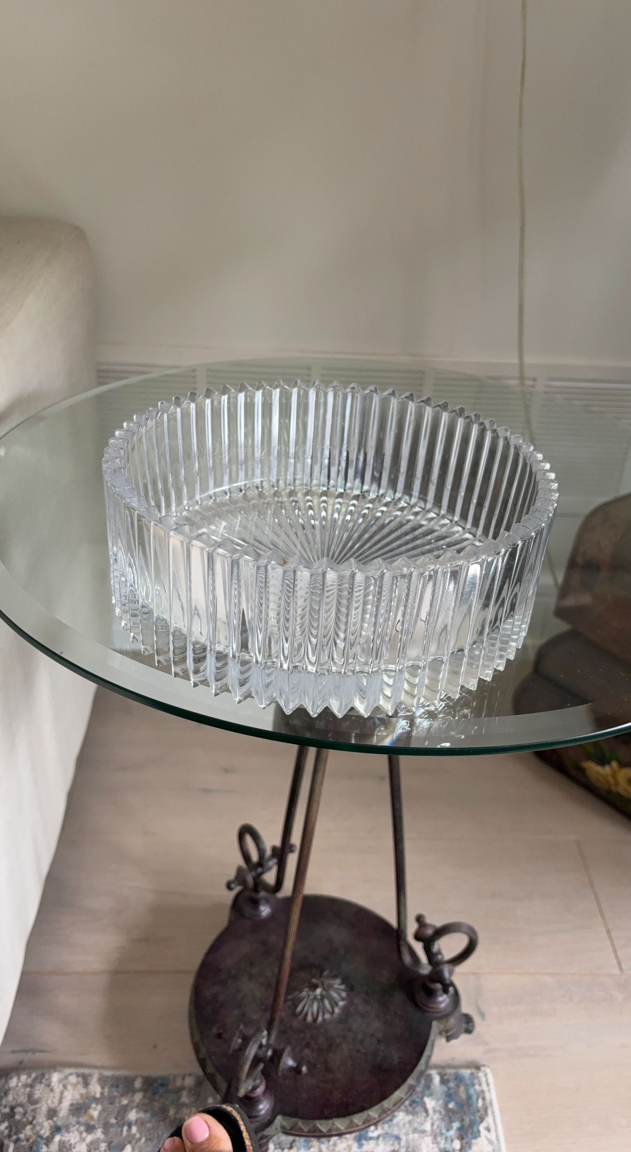 Clear Glass Decorative Bowl