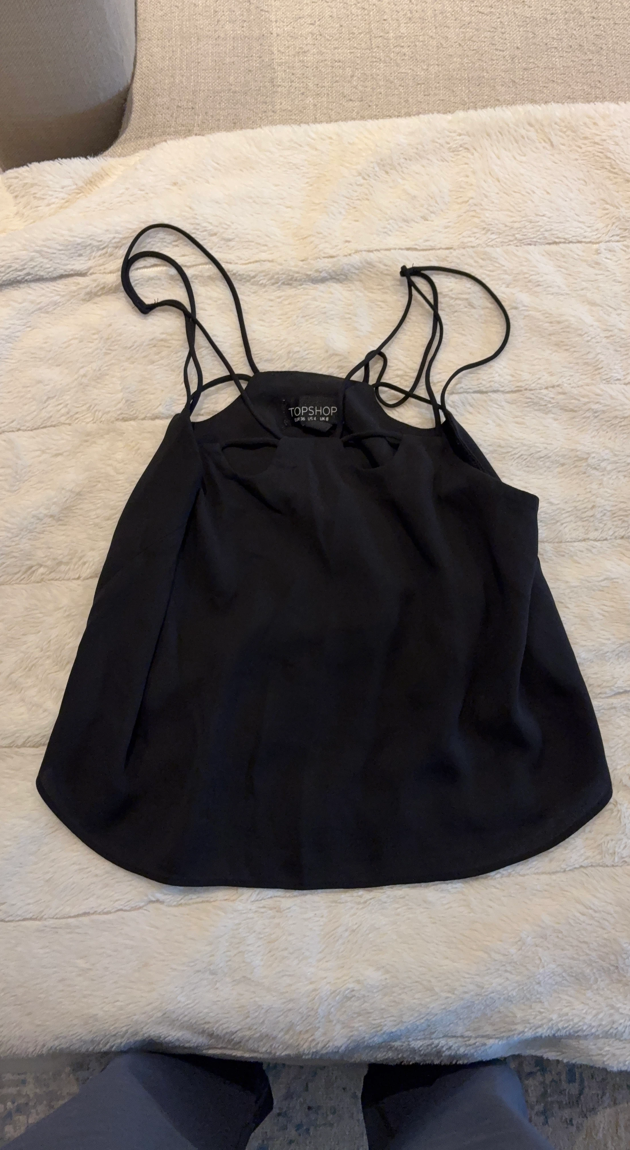 TOPSHOP Black Cami Top