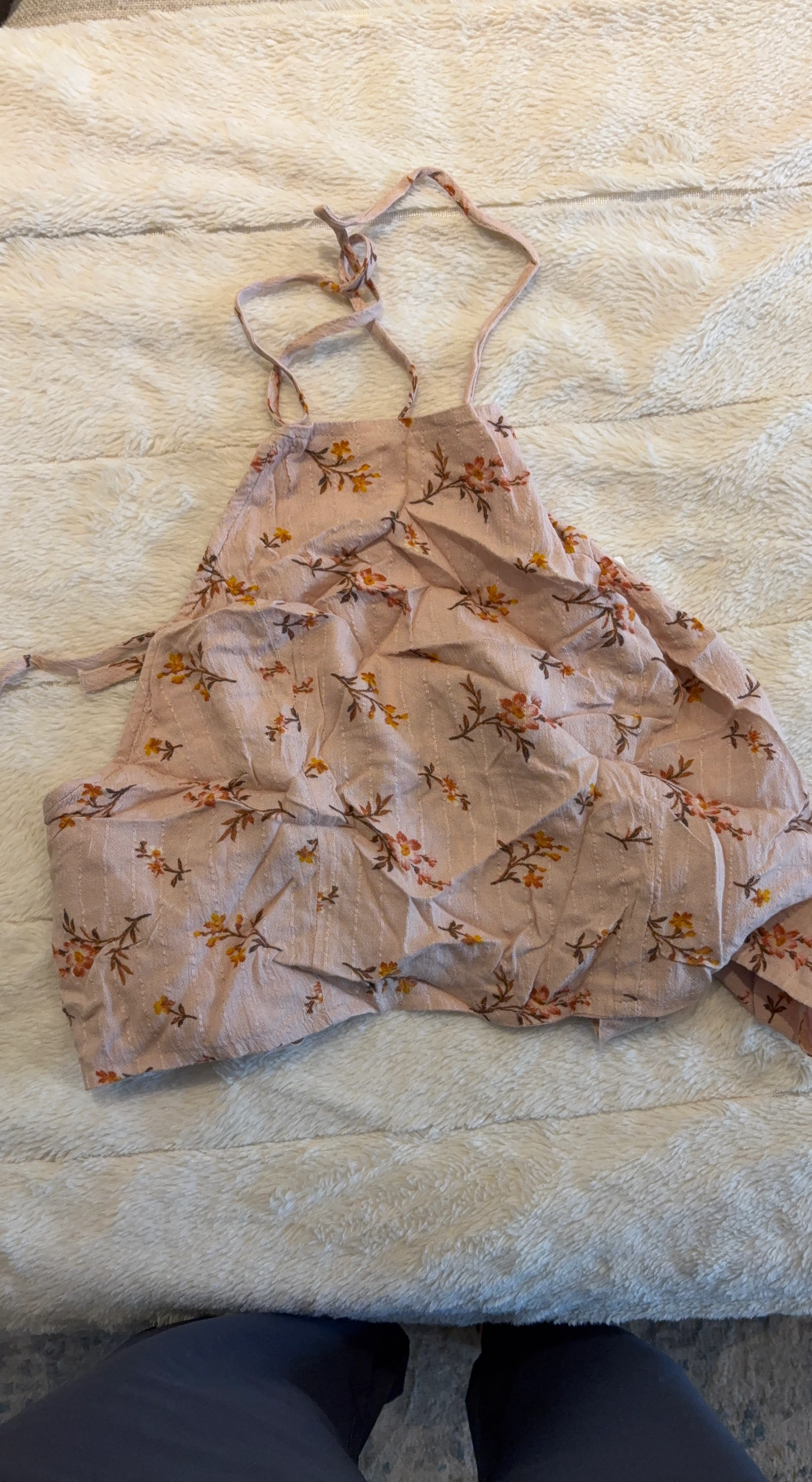 American Eagle Floral Halter Top XS