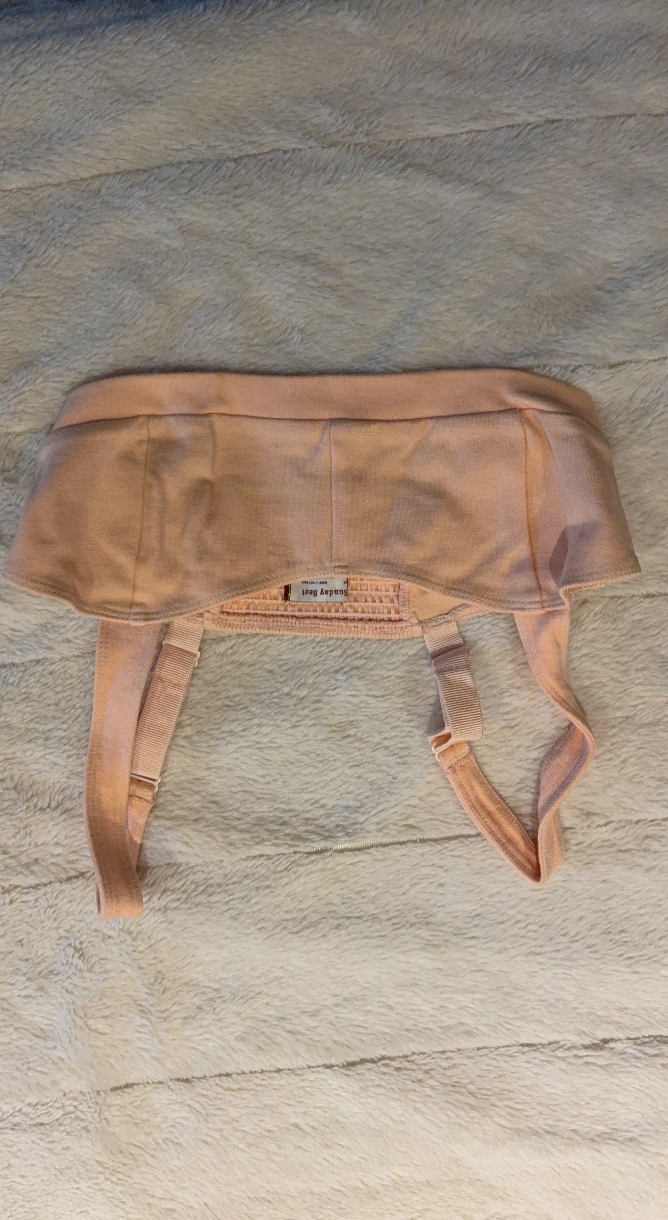 Sunday Best Pink Smocked Back Bralette