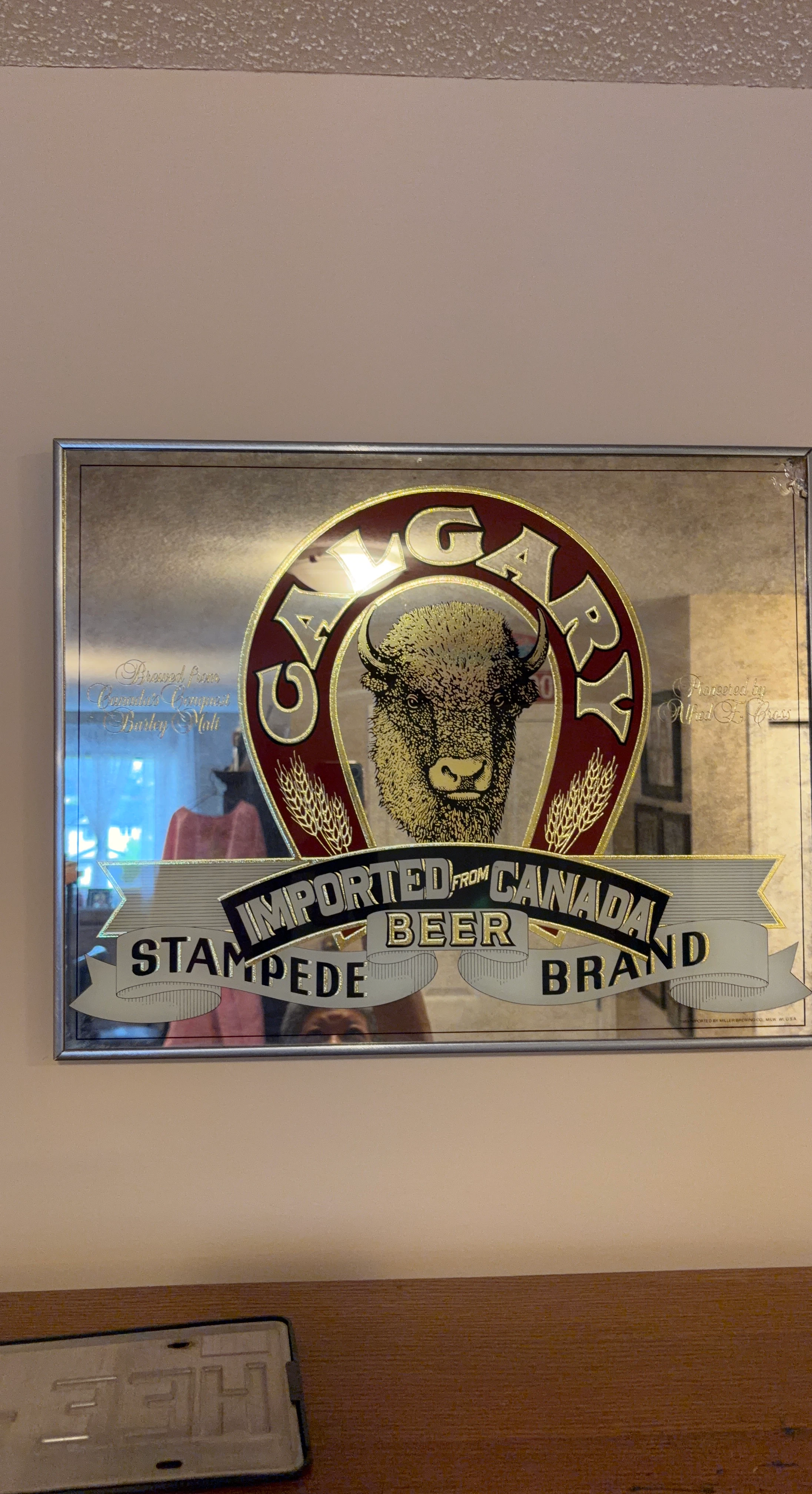 Calgary Stampede Beer Mirror