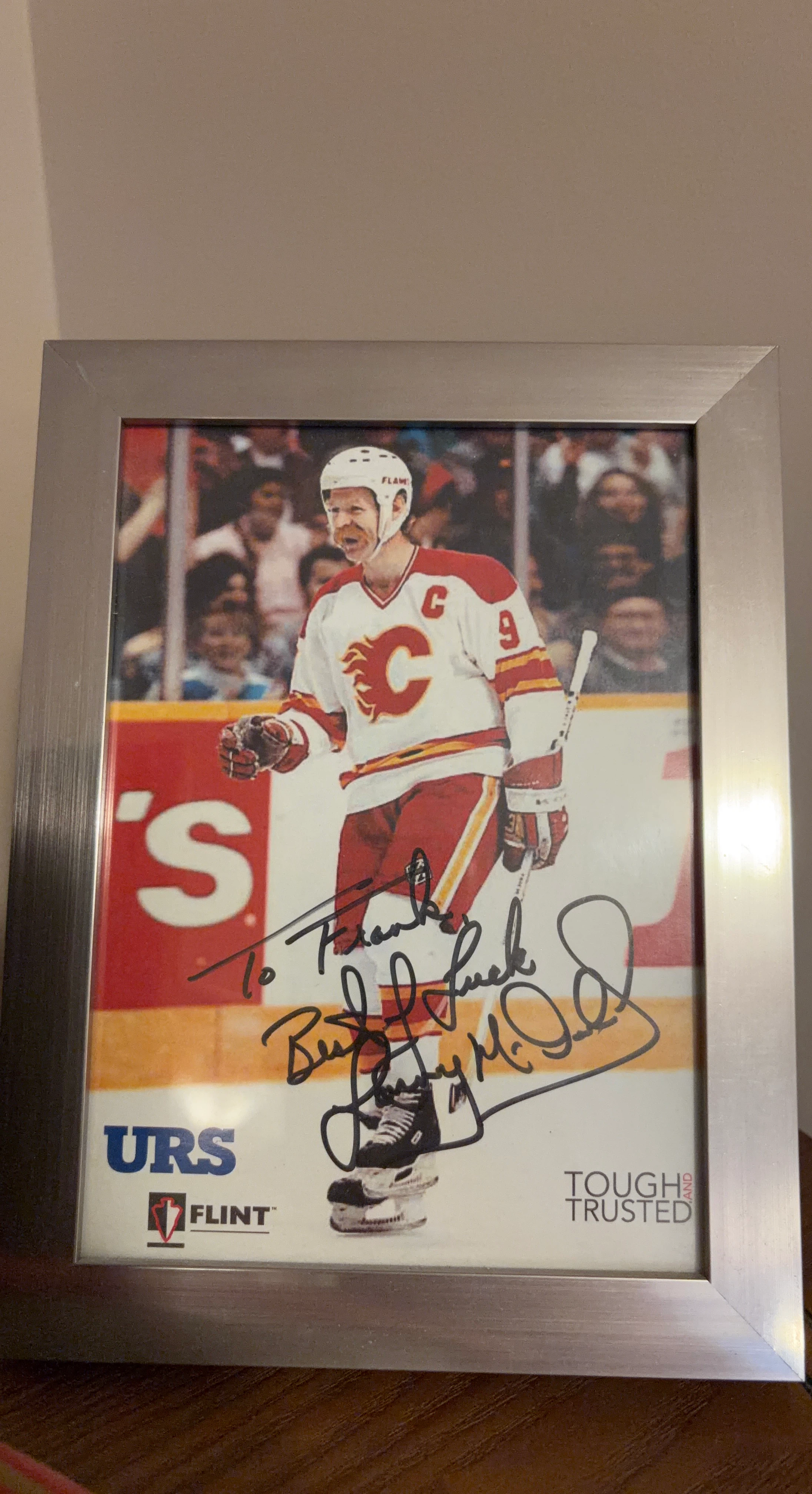 Signed Al MacInnis Calgary Flames Photo