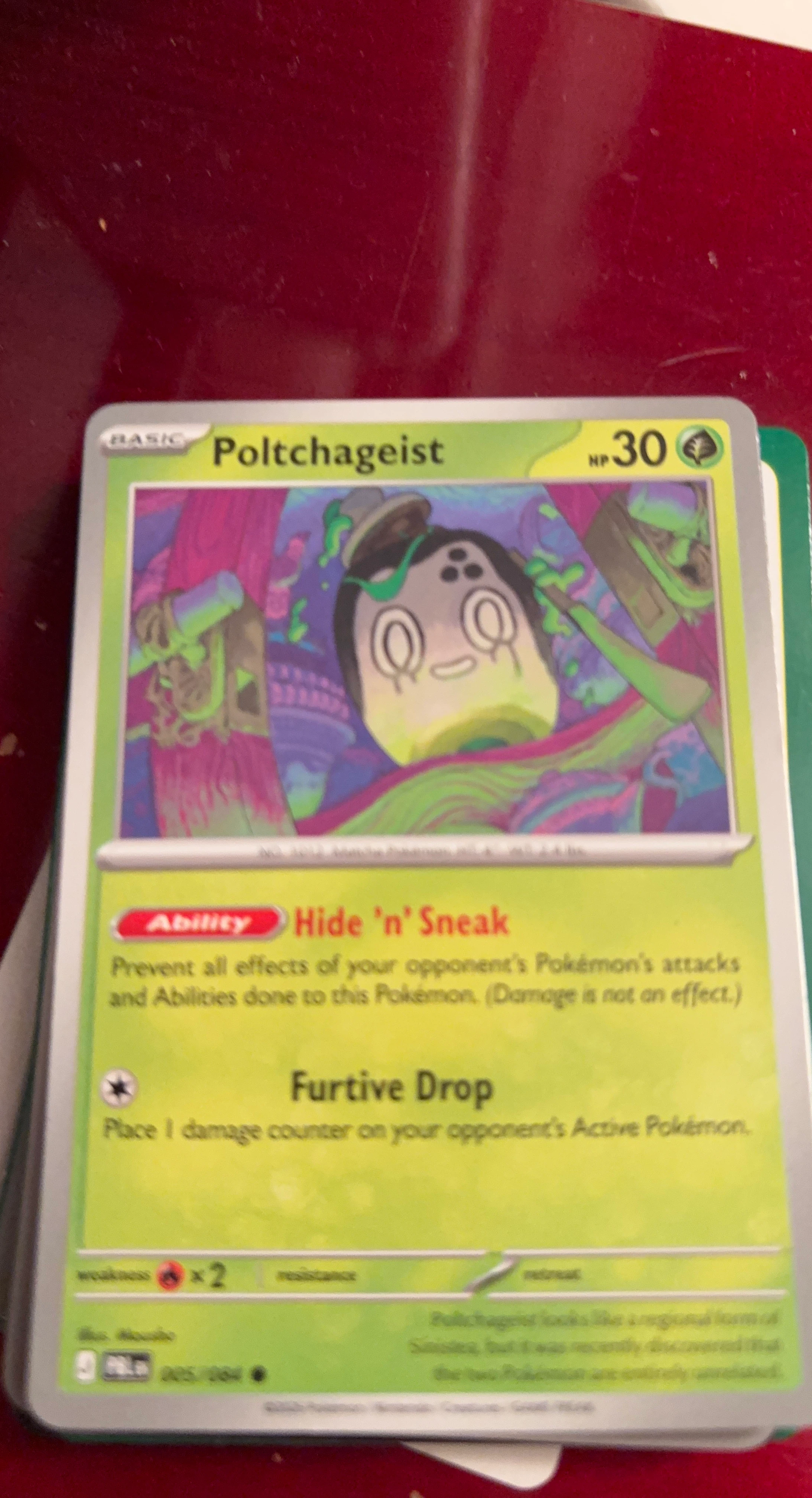 Poltchageist Pokemon Card