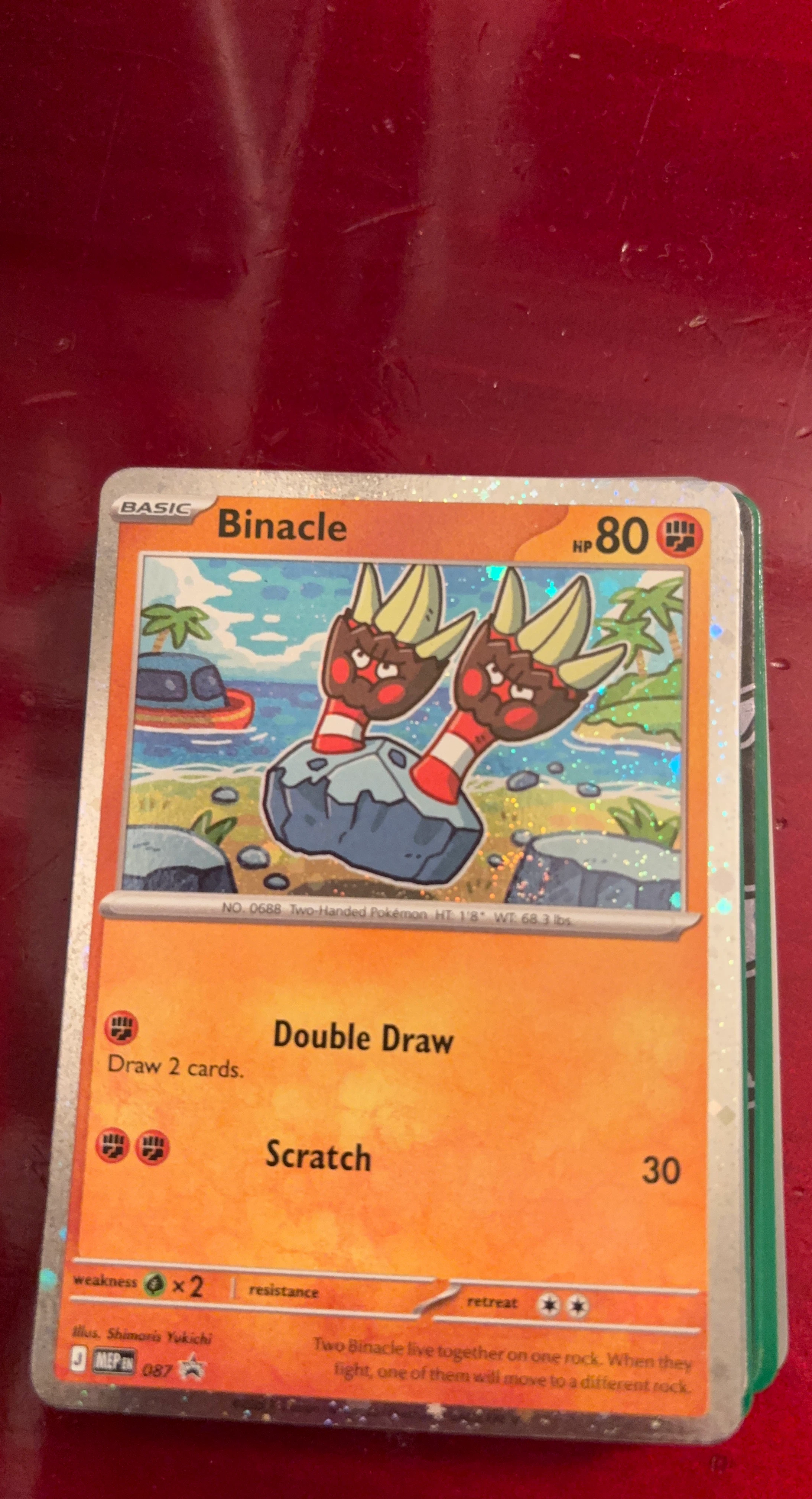 Pokemon Binacle Trading Card