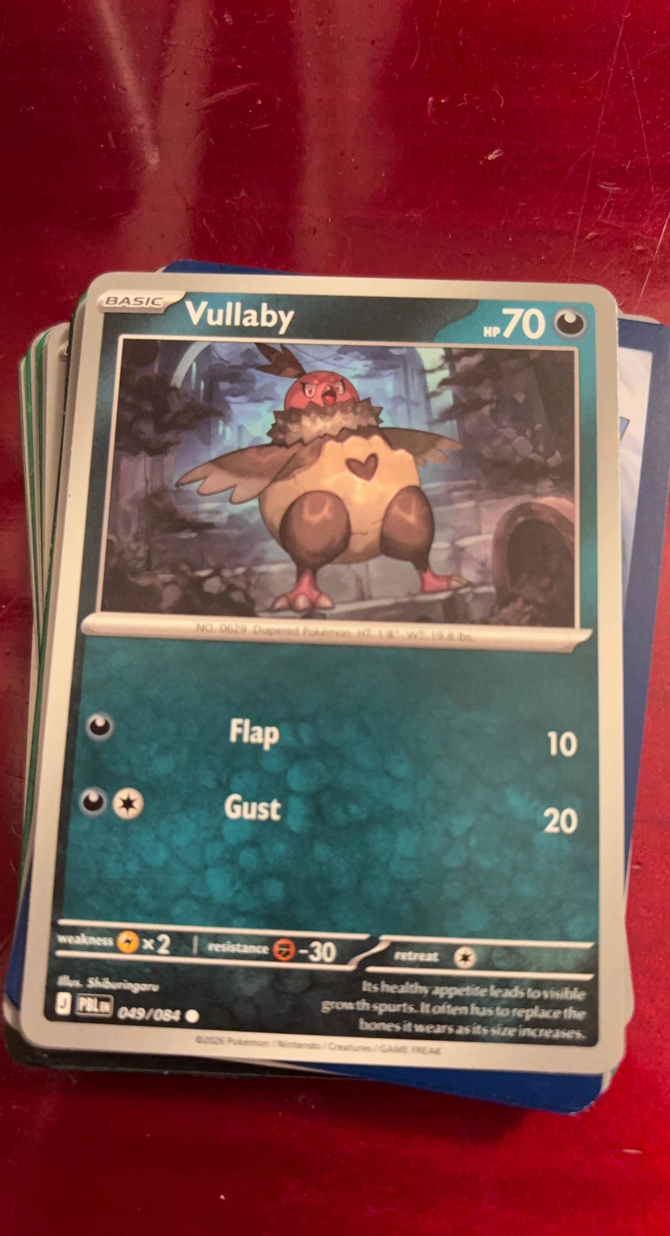 Pokemon Vullaby Card 049/084