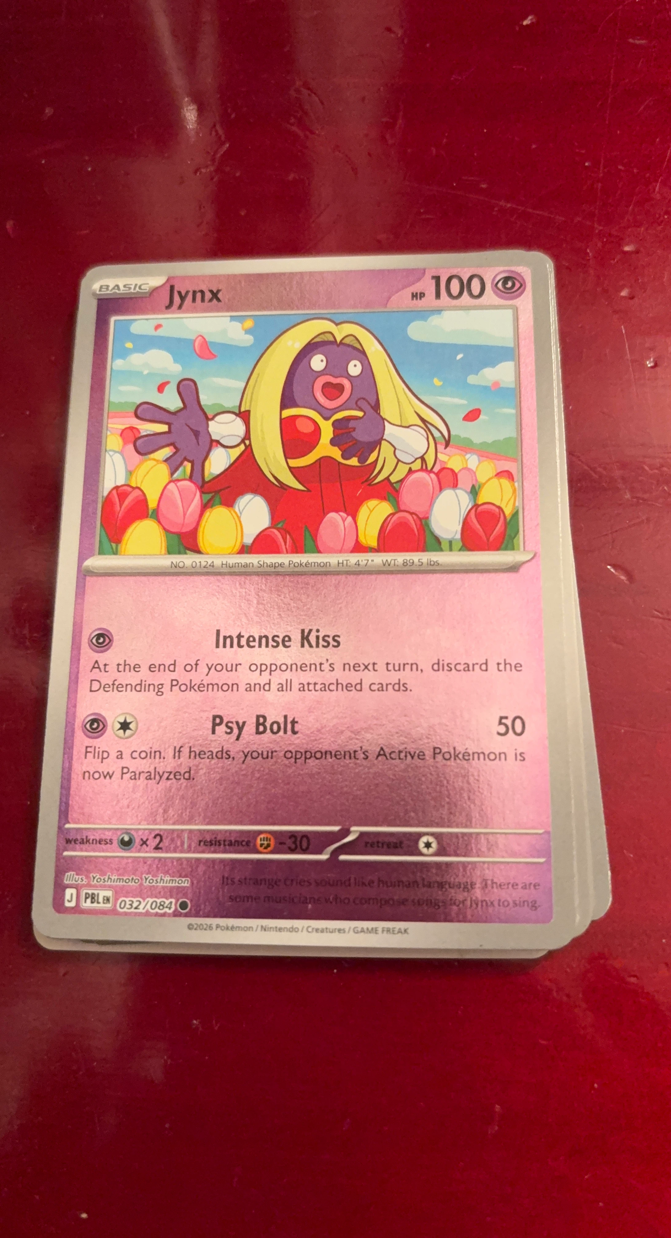 Pokémon Jynx Basic Card 032/084