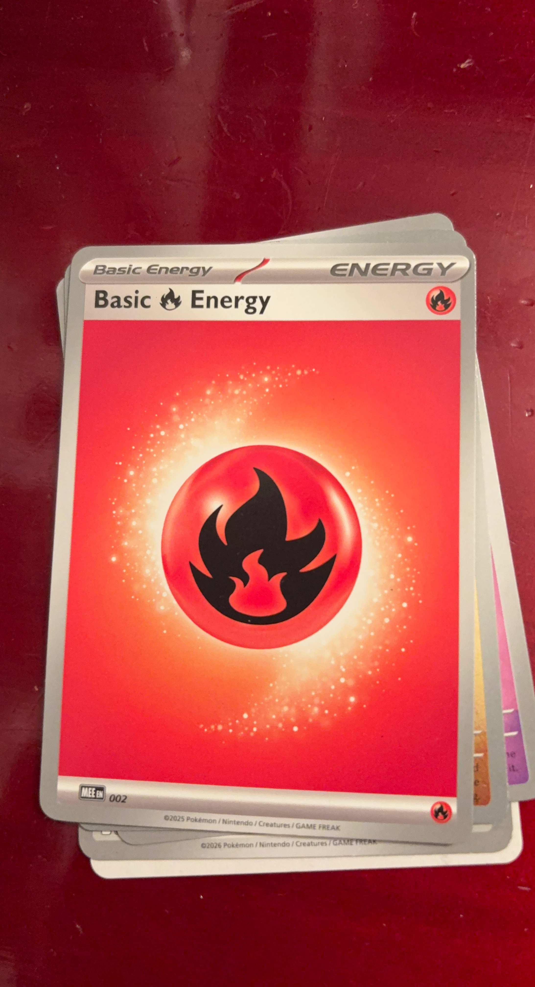 Pokemon Basic Fire Energy Card