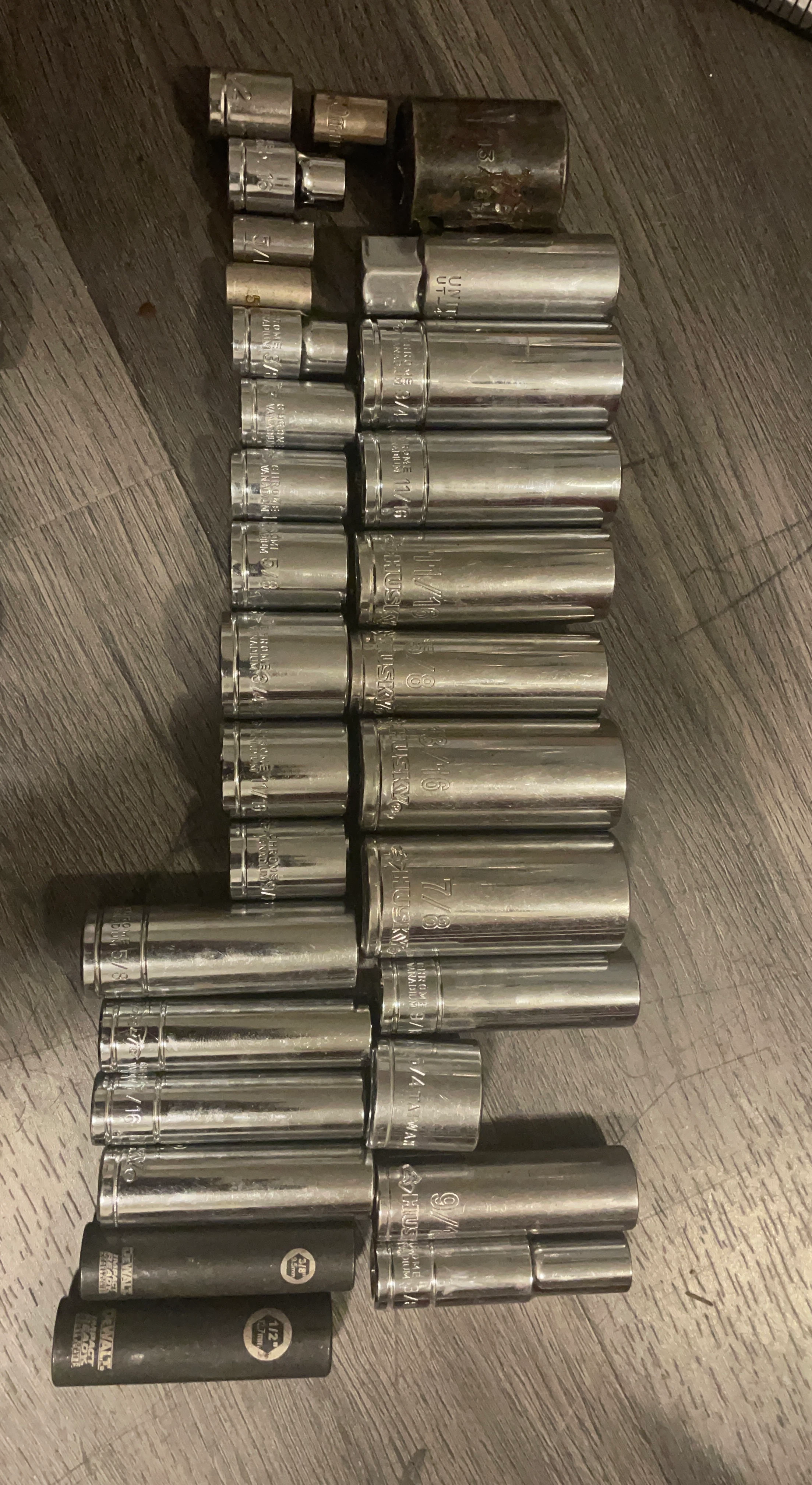Socket Set - Husky, Craftsman, and DeWalt