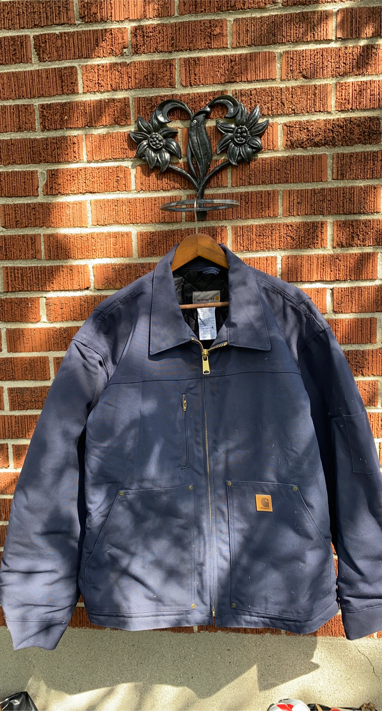 Carhartt Men's Insulated Work Jacket Navy Blue