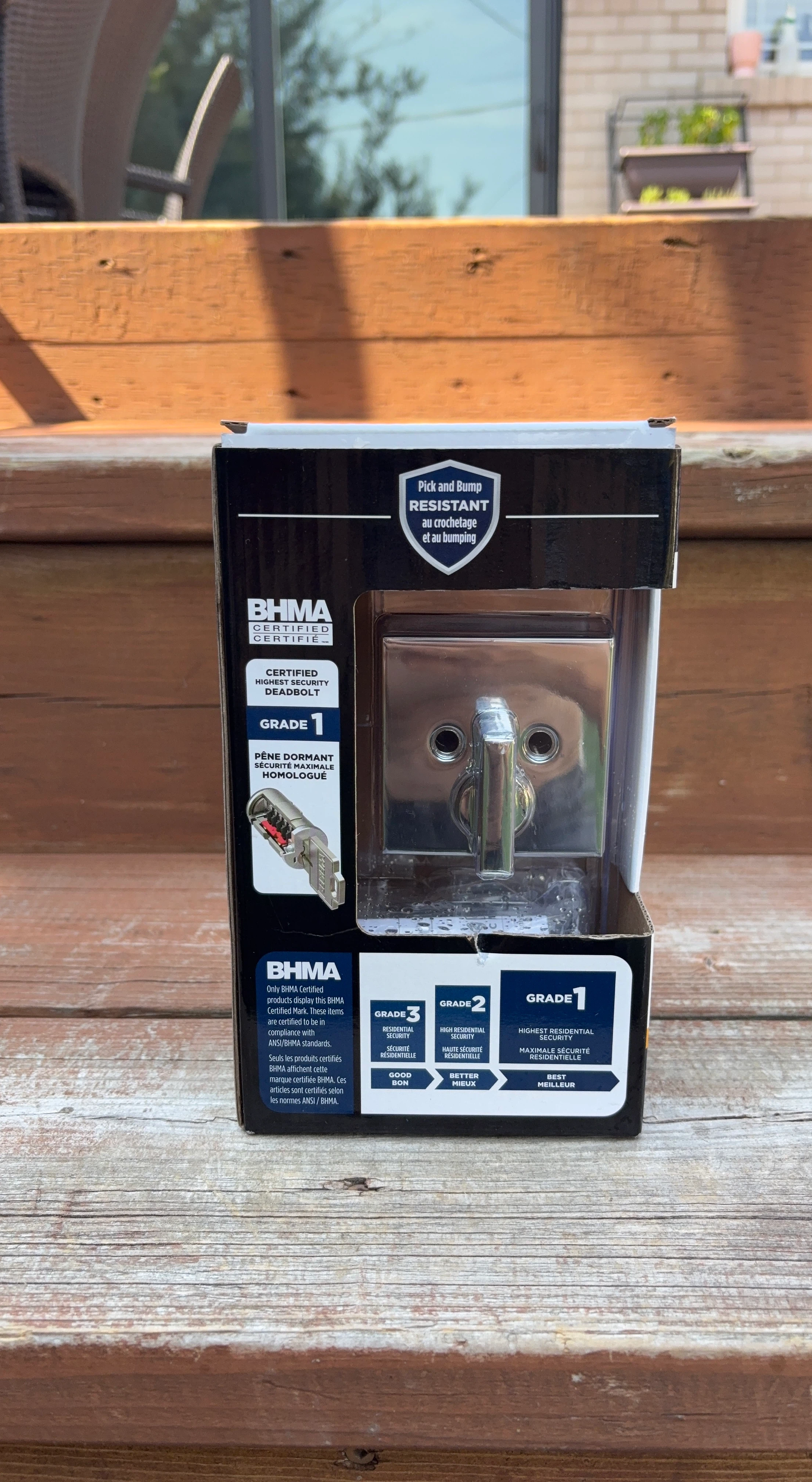 BHMA Certified Grade 1 Pick and Bump Resistant Deadbolt