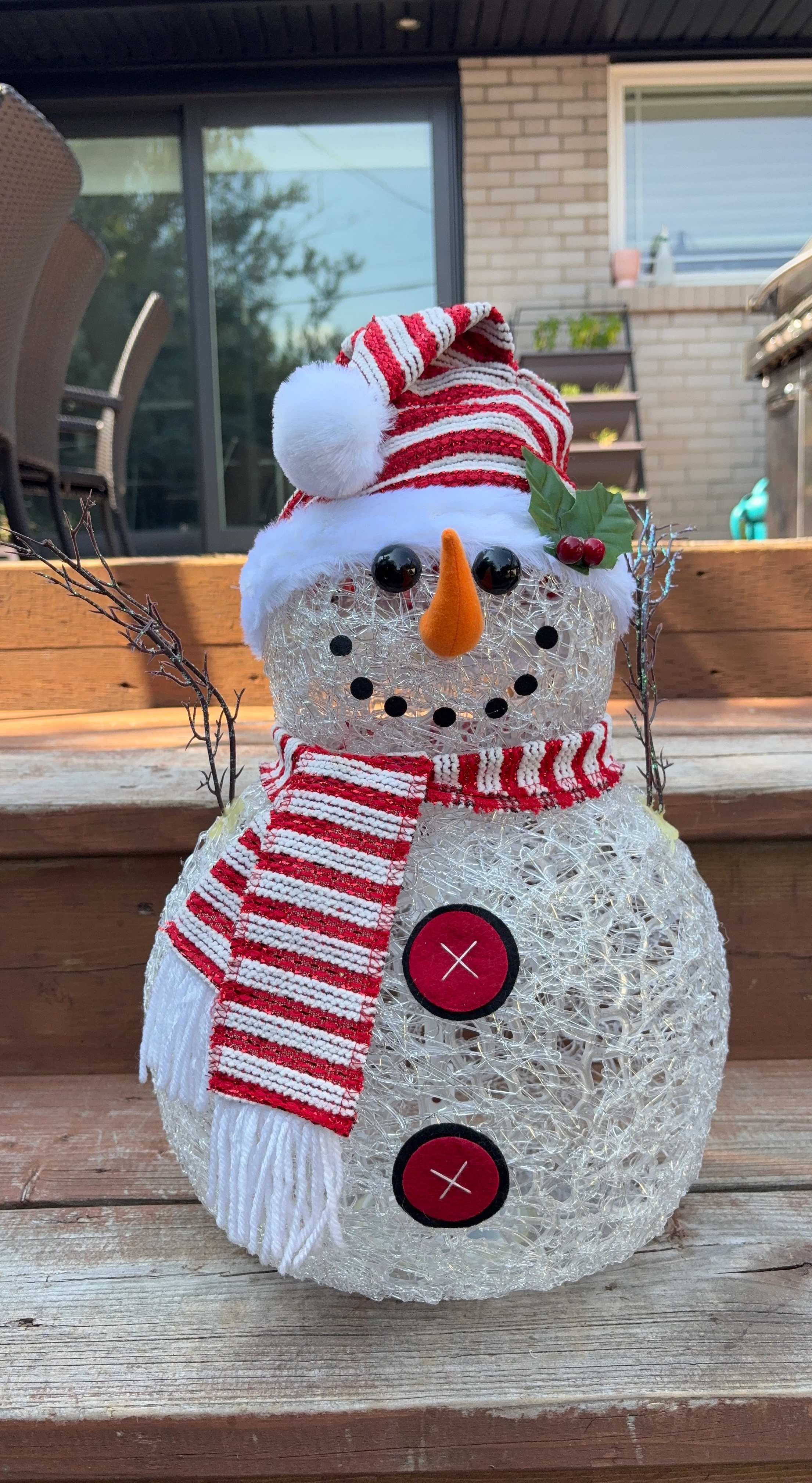 Light-Up Snowman Christmas Decoration