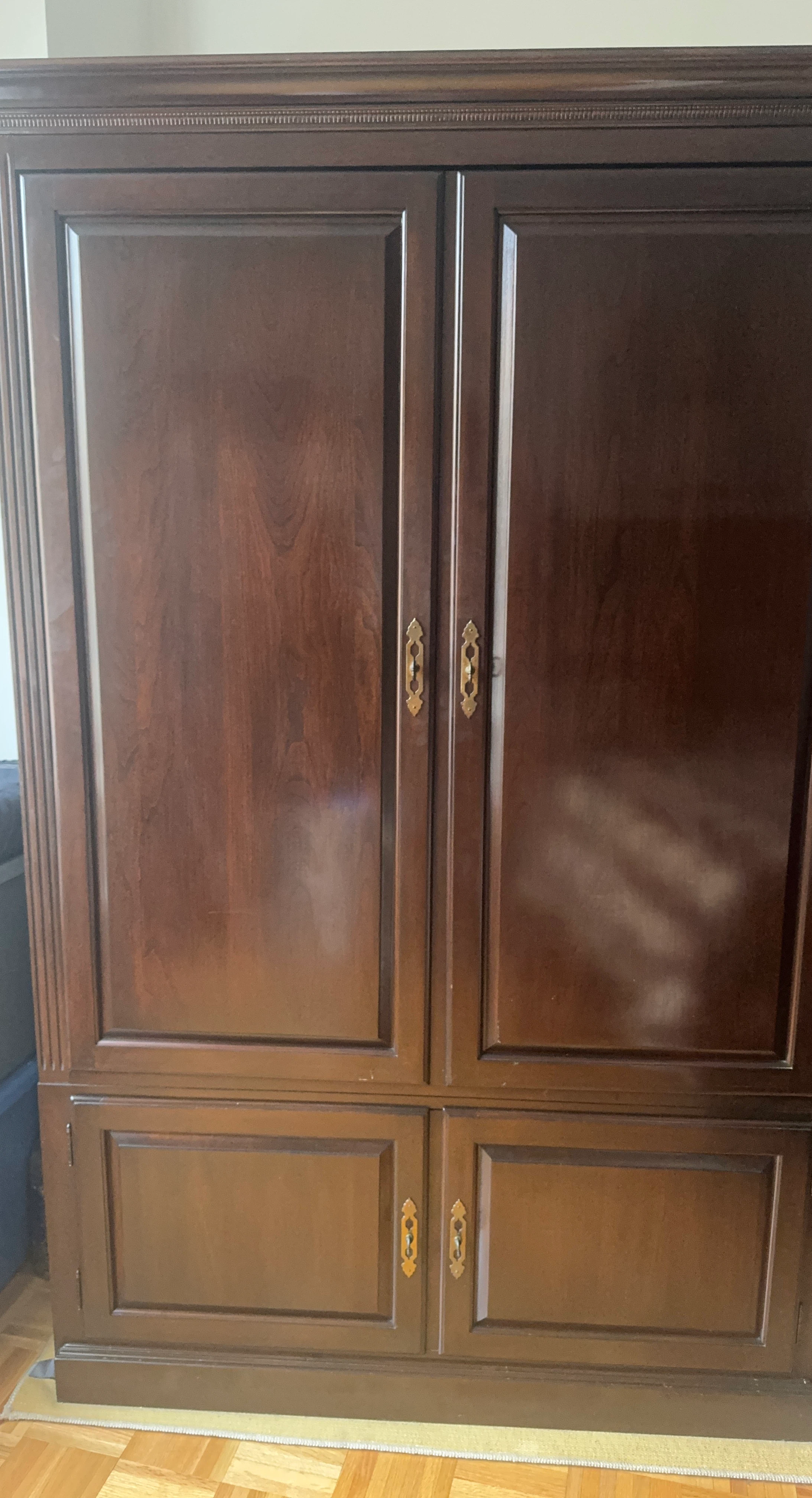Dark Wood Armoire/Cabinet