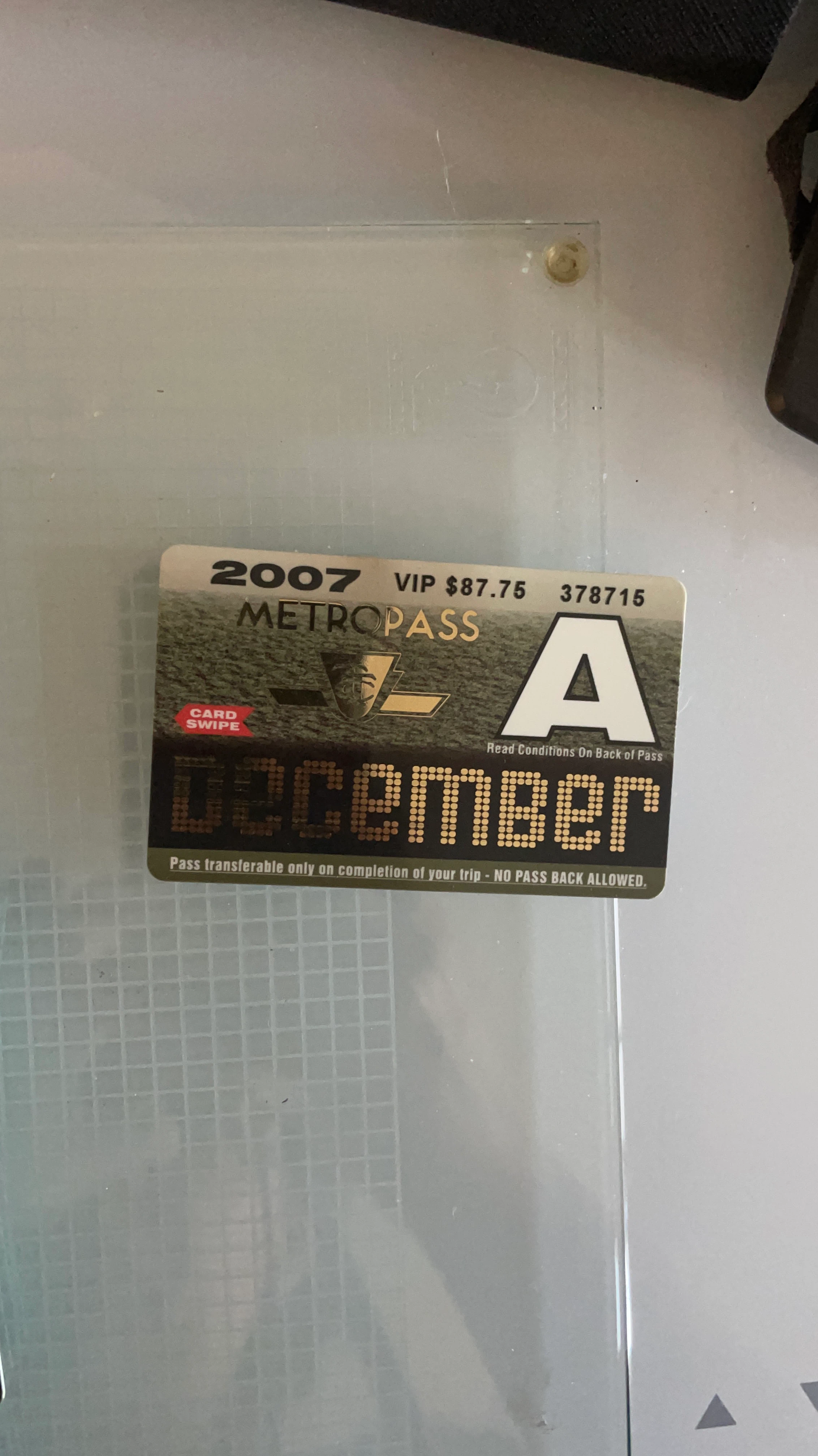 Metropass December 2007