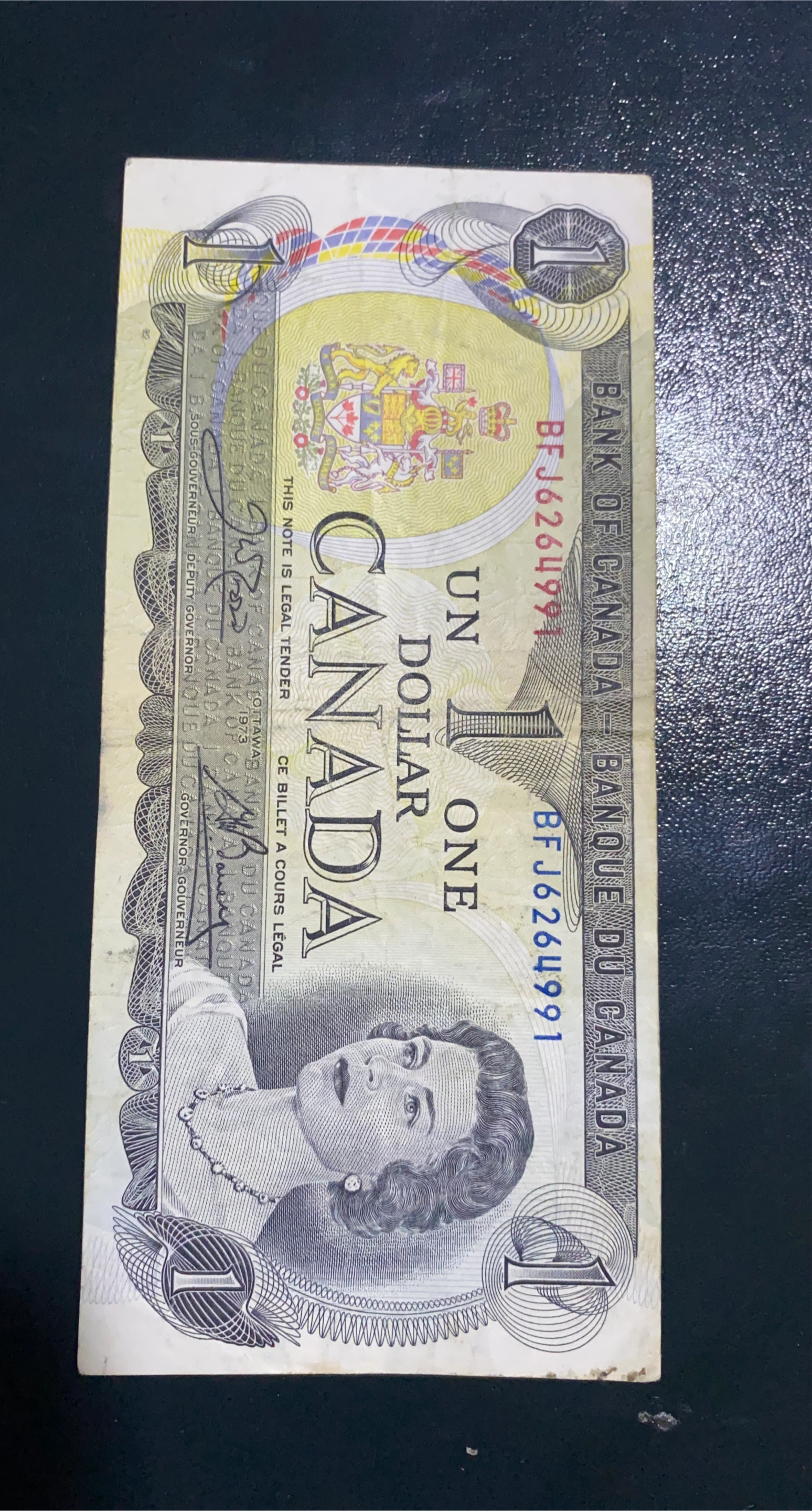 Canada One Dollar Banknote