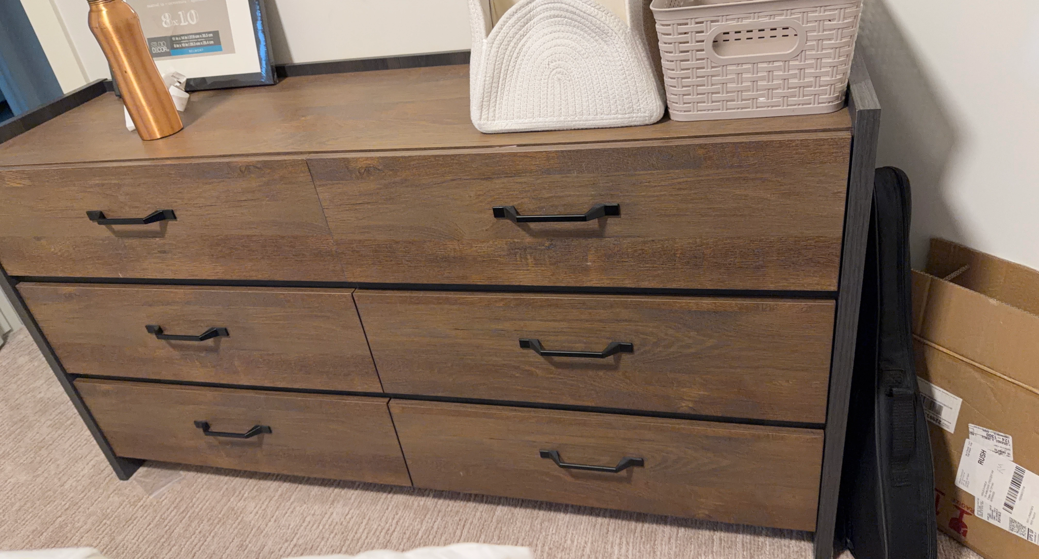 Leons Wooden Dresser with 6 Drawers