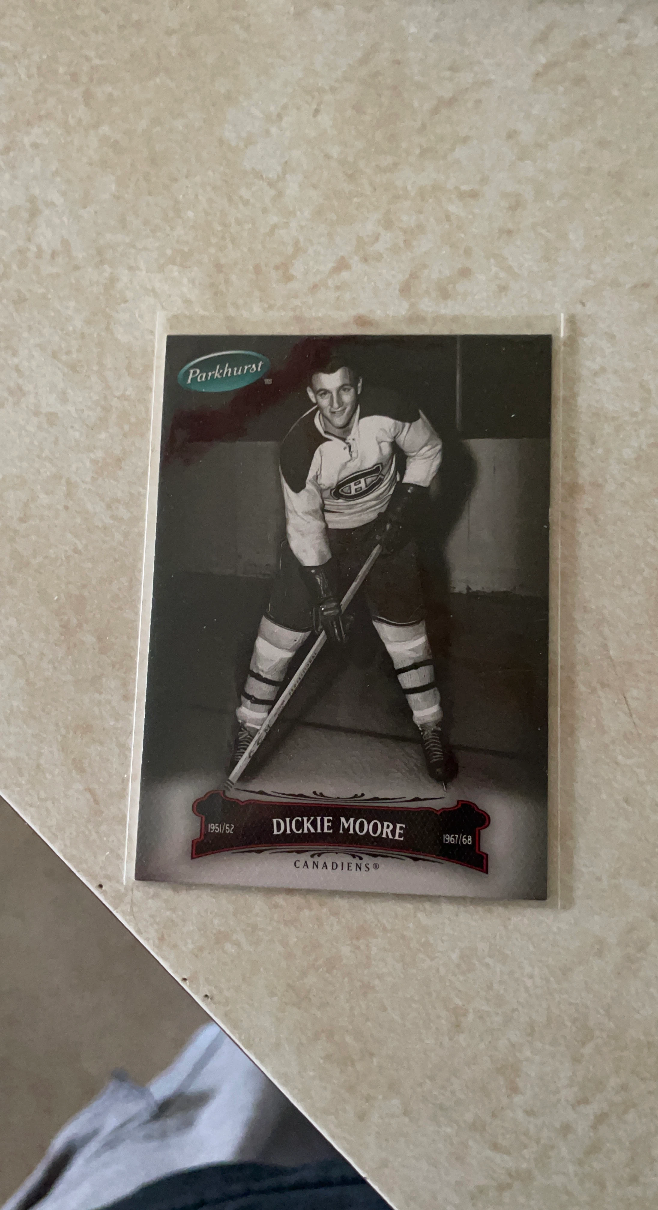 Parkhurst Dickie Moore Canadiens Hockey Card