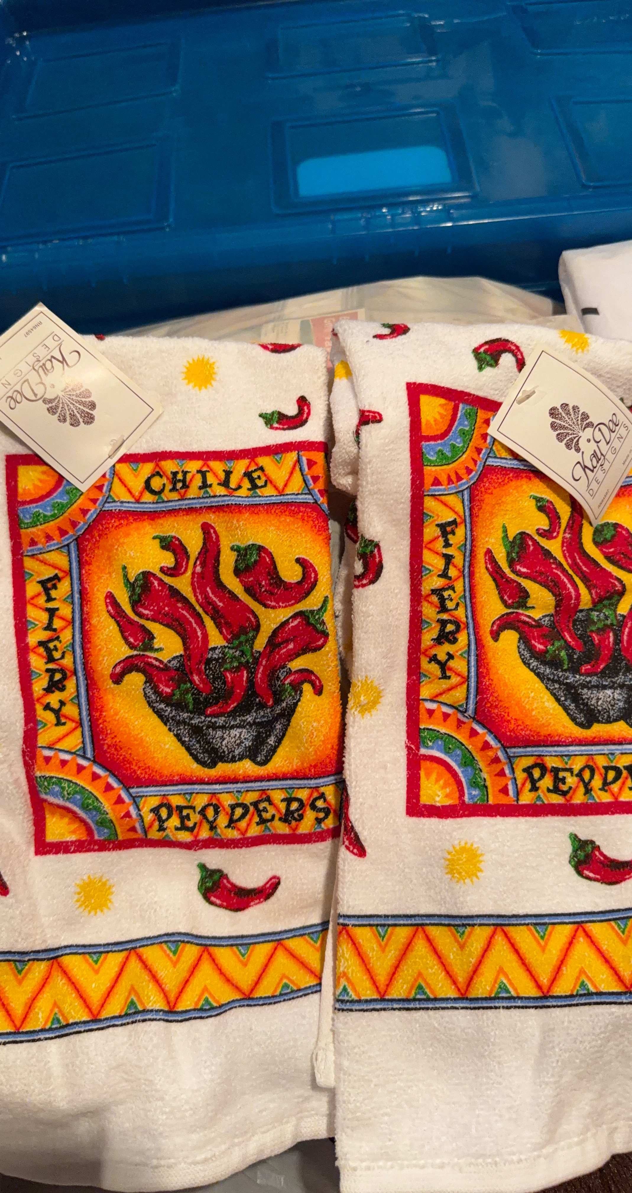 Kay Dee Designs "Fiery Chile Peppers" Kitchen Towels (Set of 2)