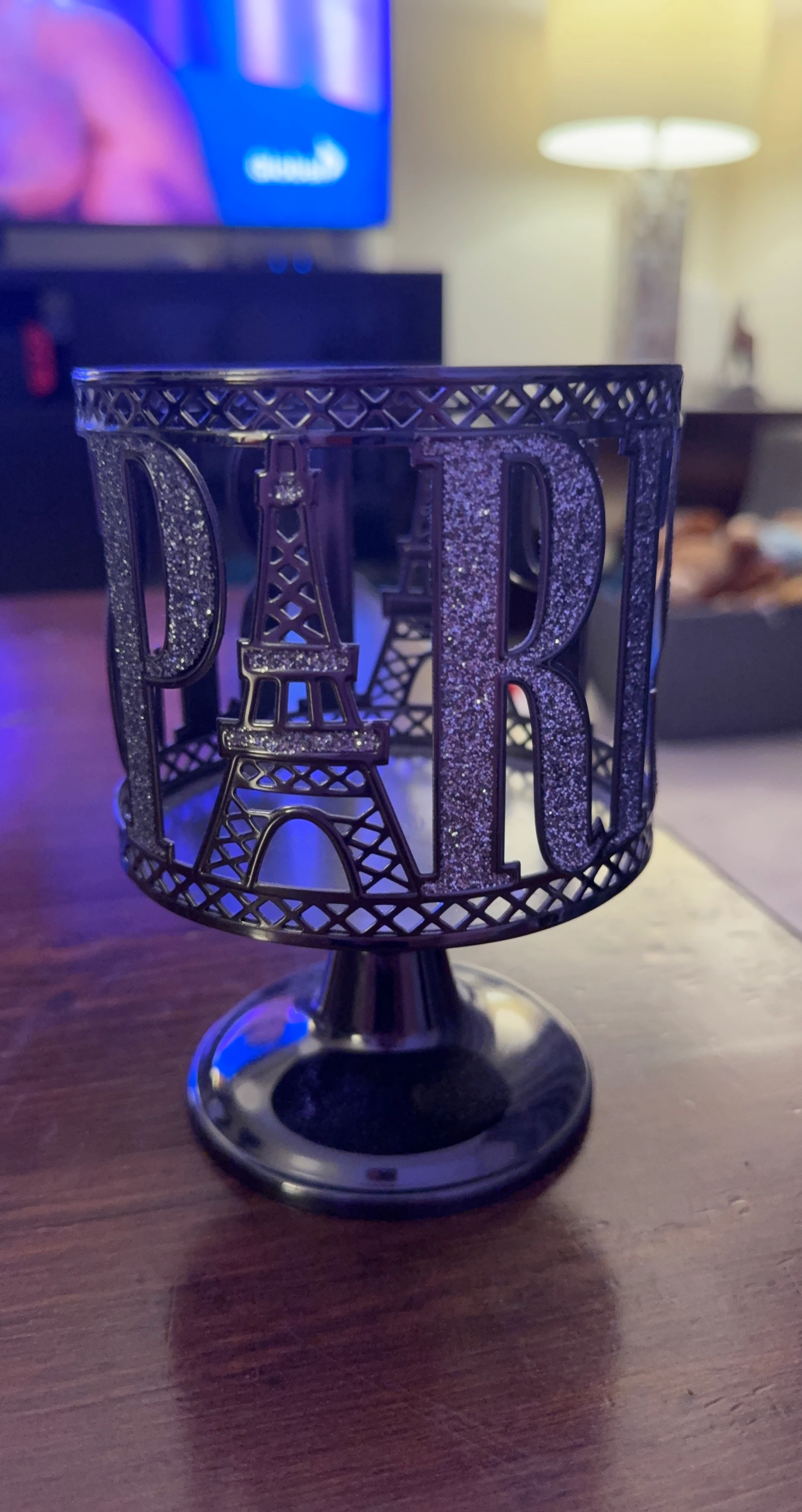 Paris Eiffel Tower Candle Holder