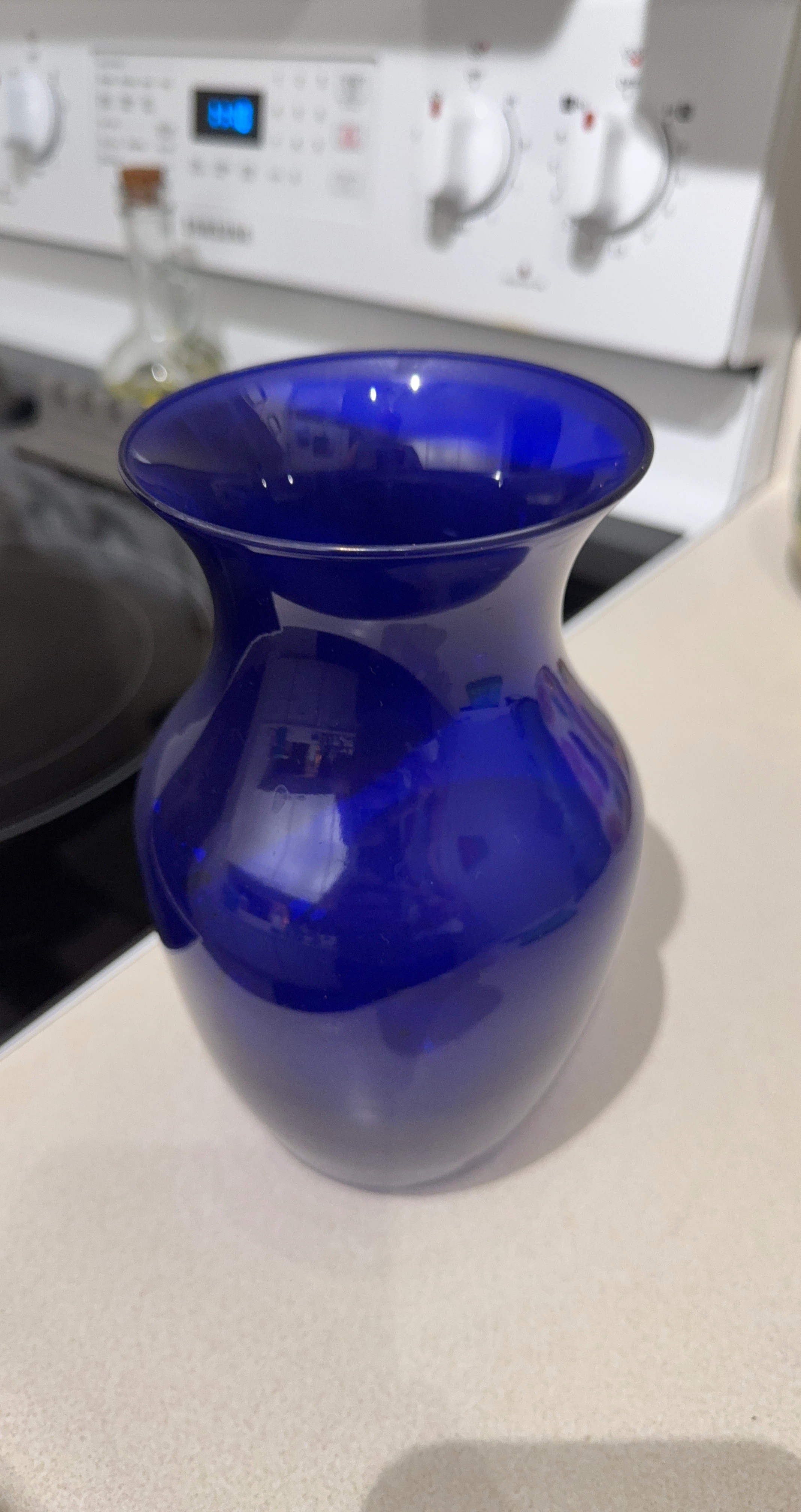 Cobalt Blue Glass Vase