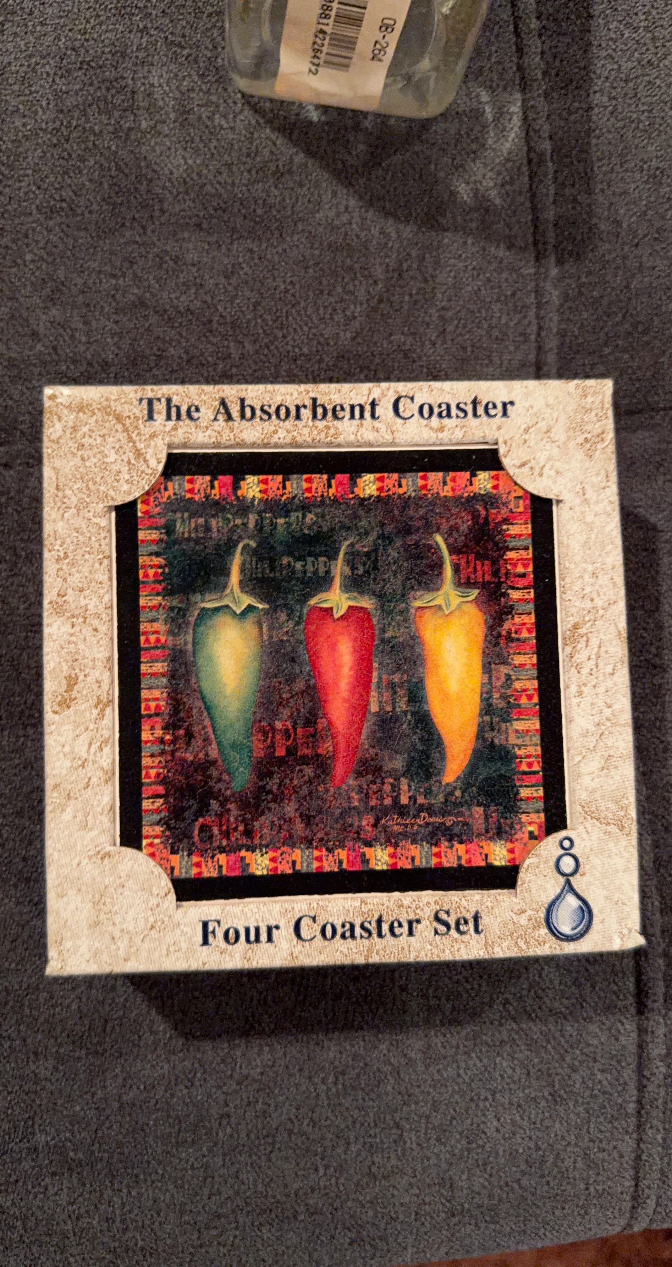 AbsorbaStone Absorbent Coaster Set - Four Coasters