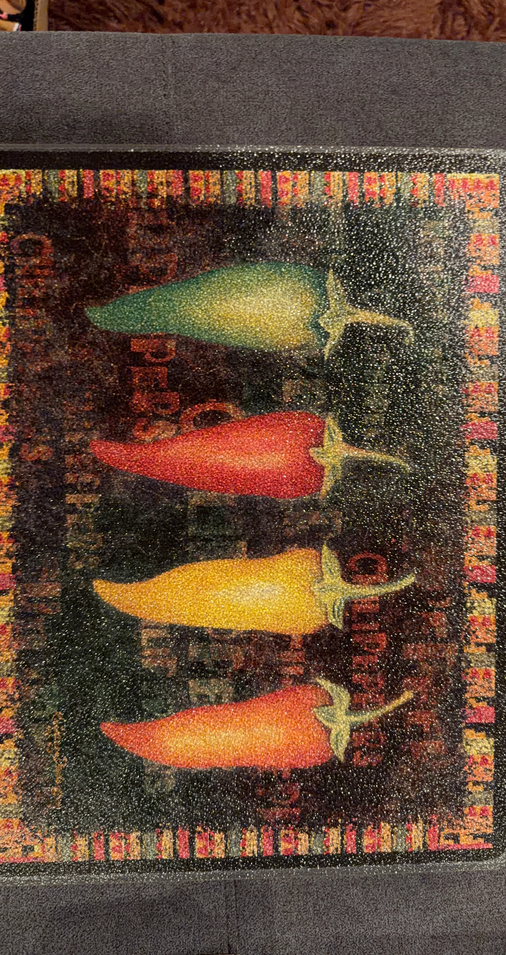 Glass Cutting Board - Chili Pepper Design