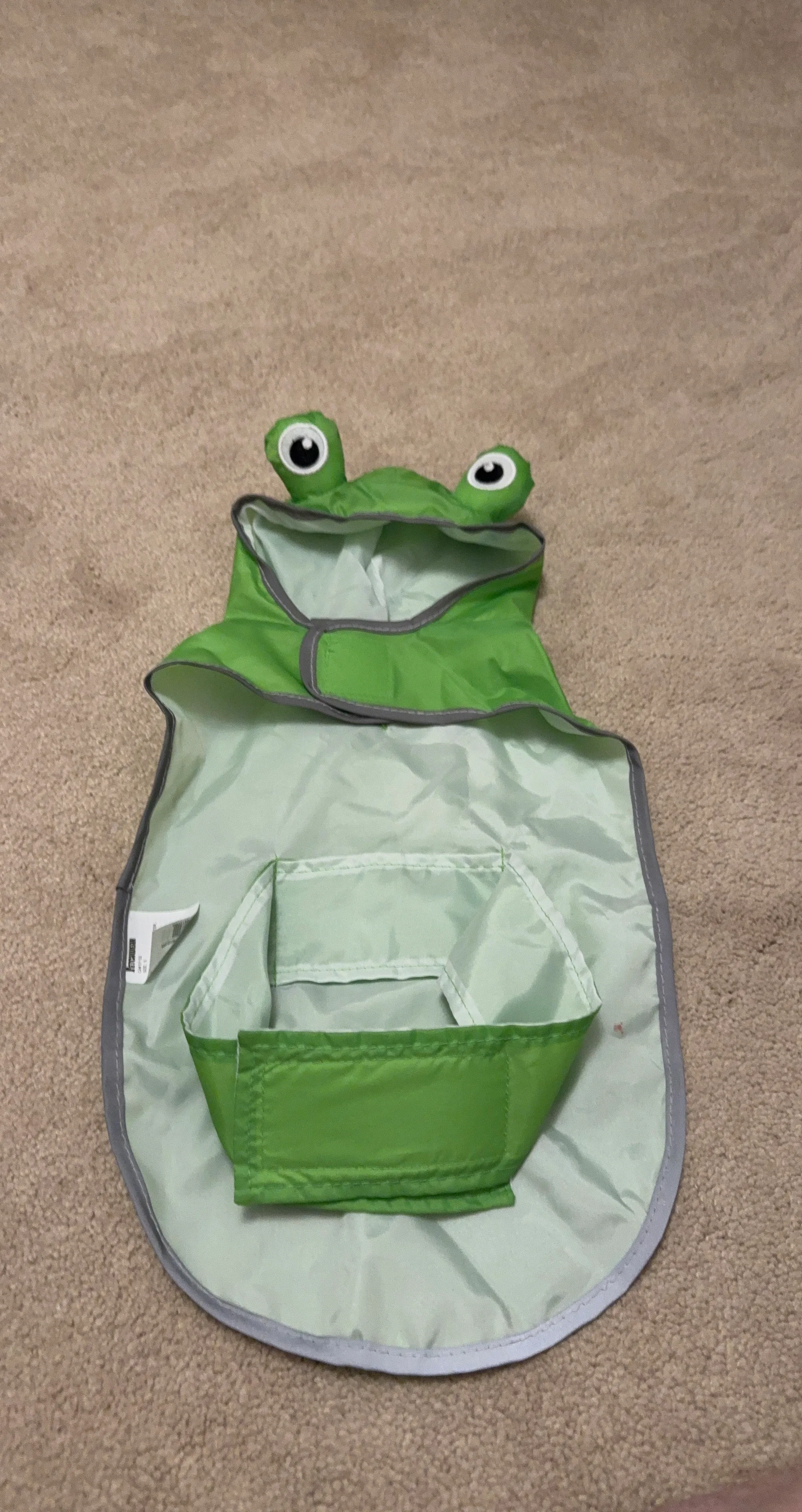 Green Frog Dog Raincoat