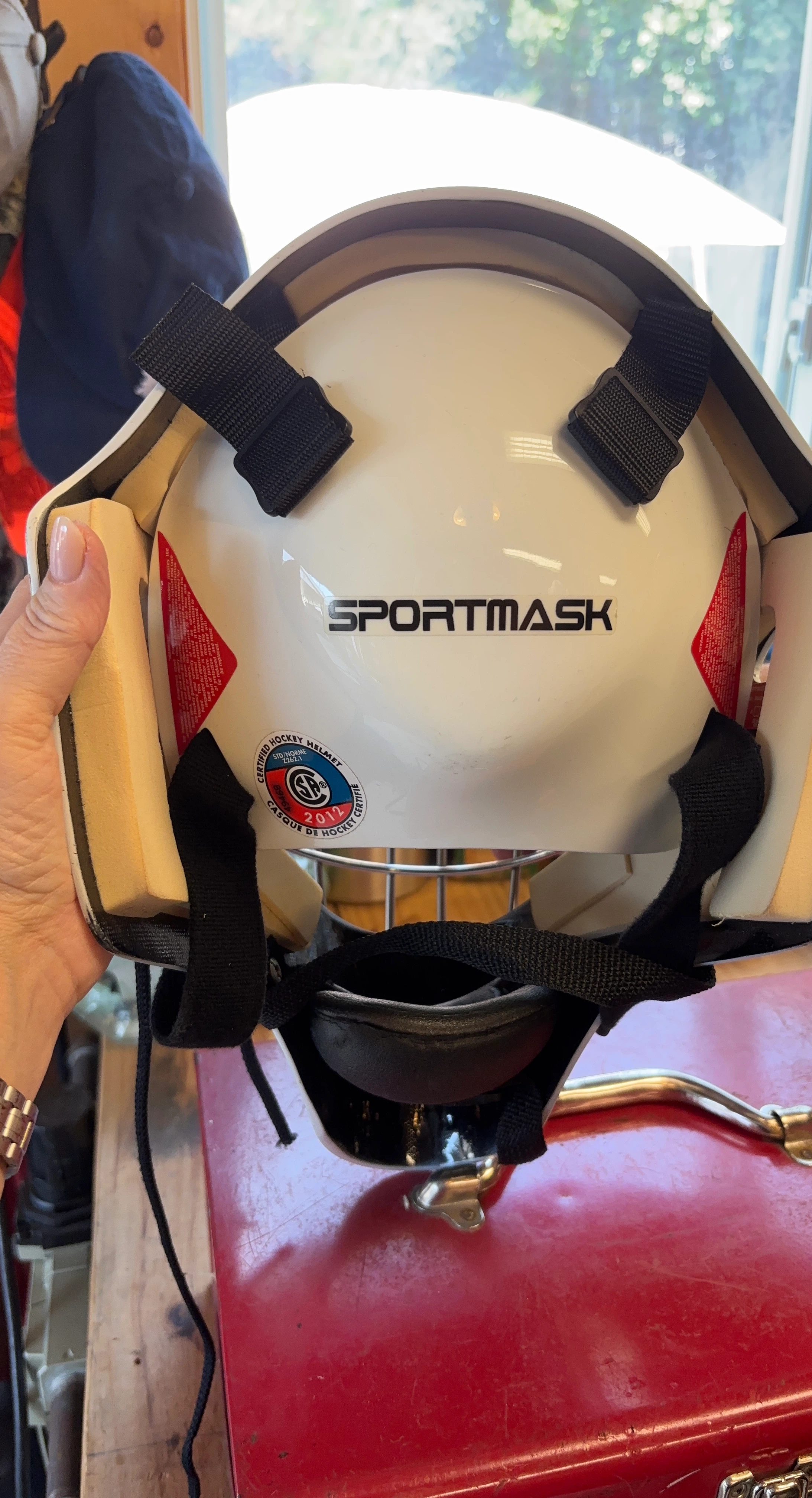 Sportmask Hockey Goalie Helmet White
