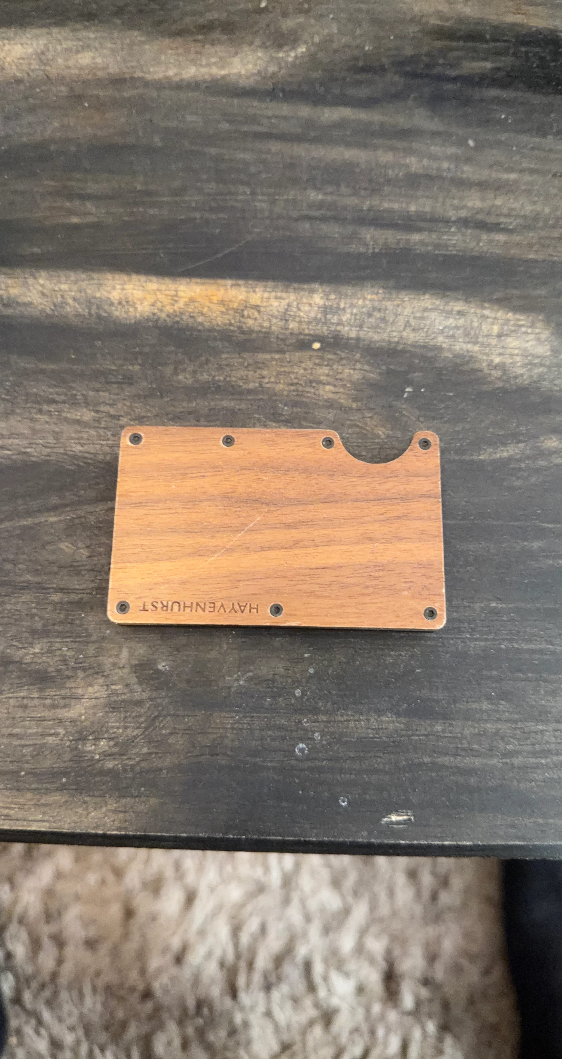 Hayvenhurst Minimalist Wood Wallet