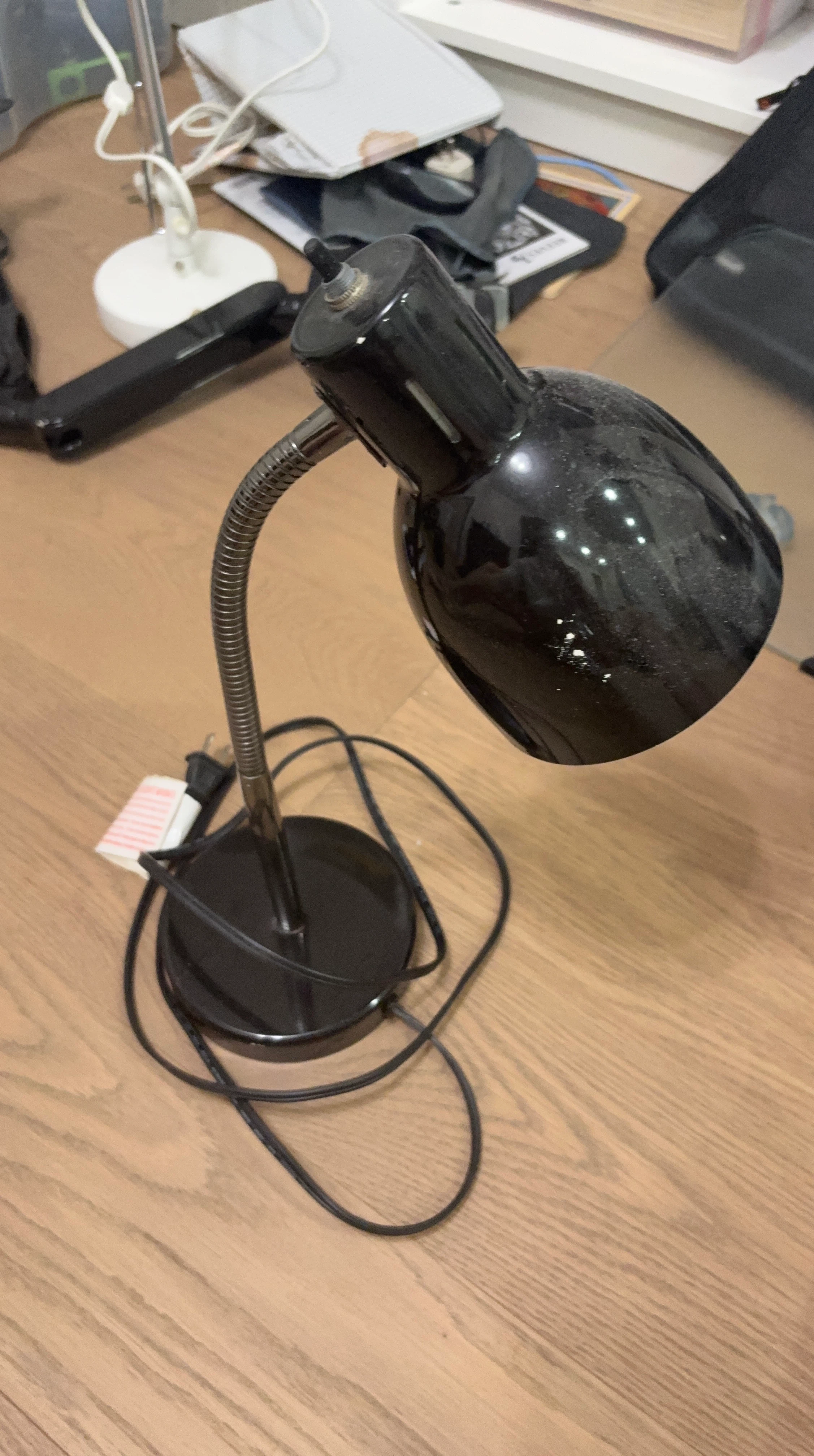 Black Adjustable Gooseneck Desk Lamp