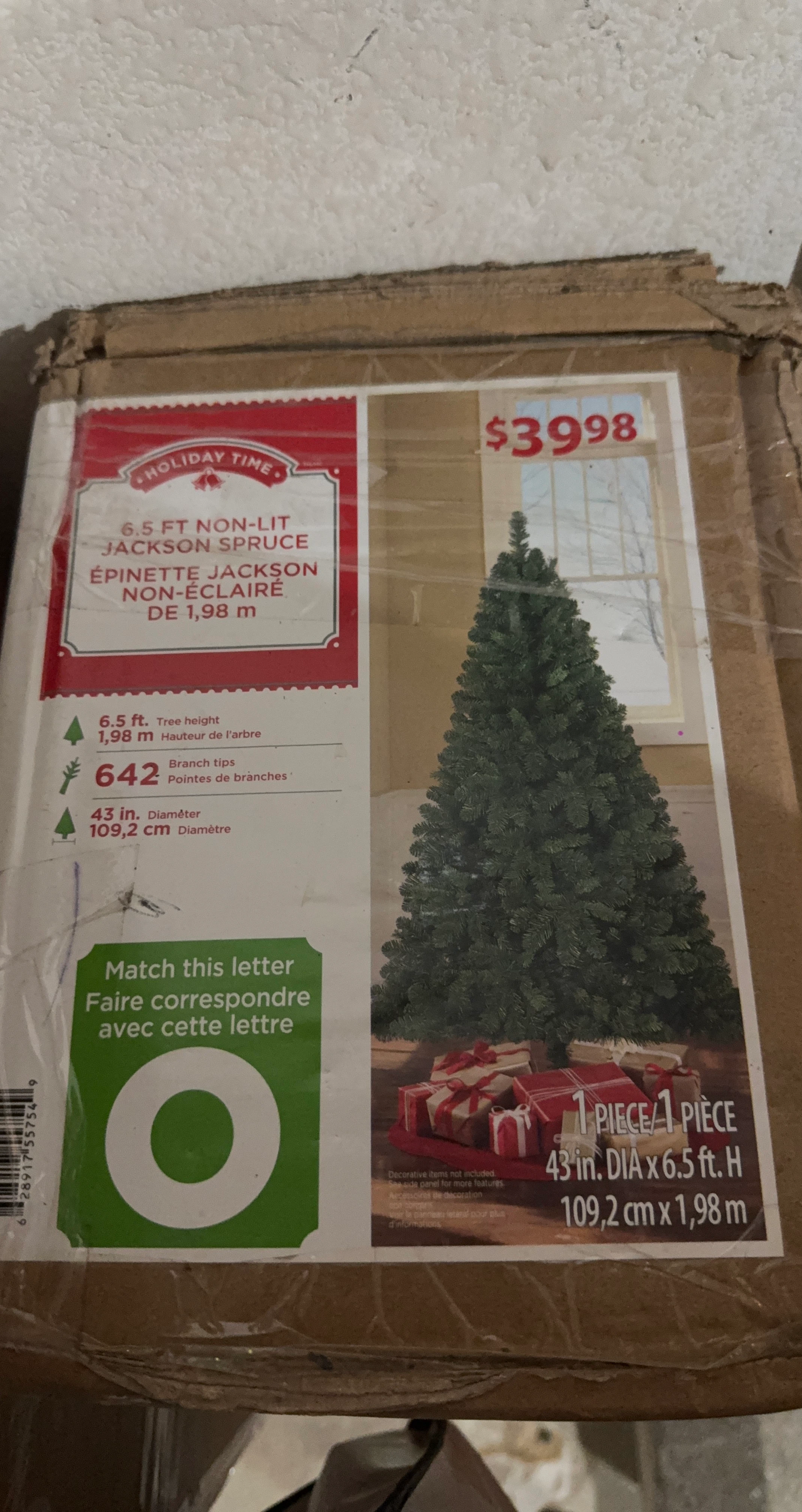Holiday Time 6.5 ft. Jackson Spruce Artificial Christmas Tree
