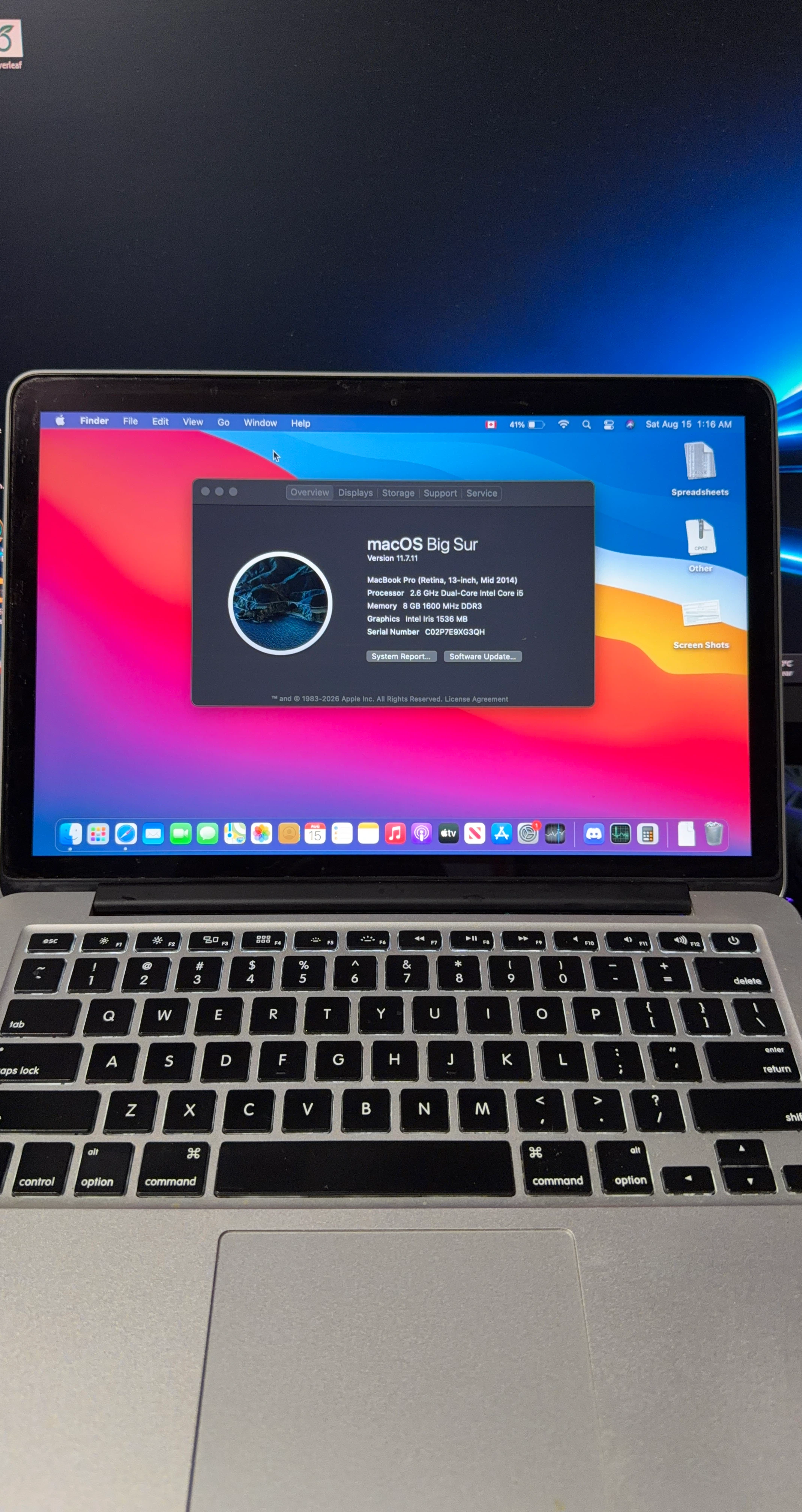 Apple MacBook Pro 13-inch (Mid 2014)
