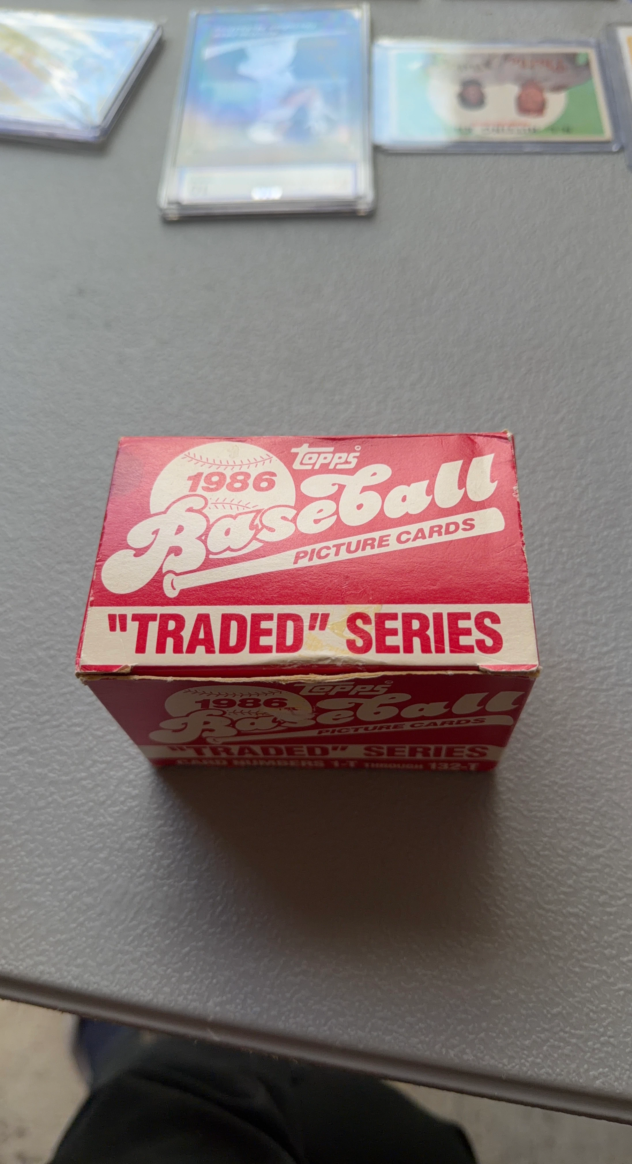 1986 Topps Baseball Traded Series Box