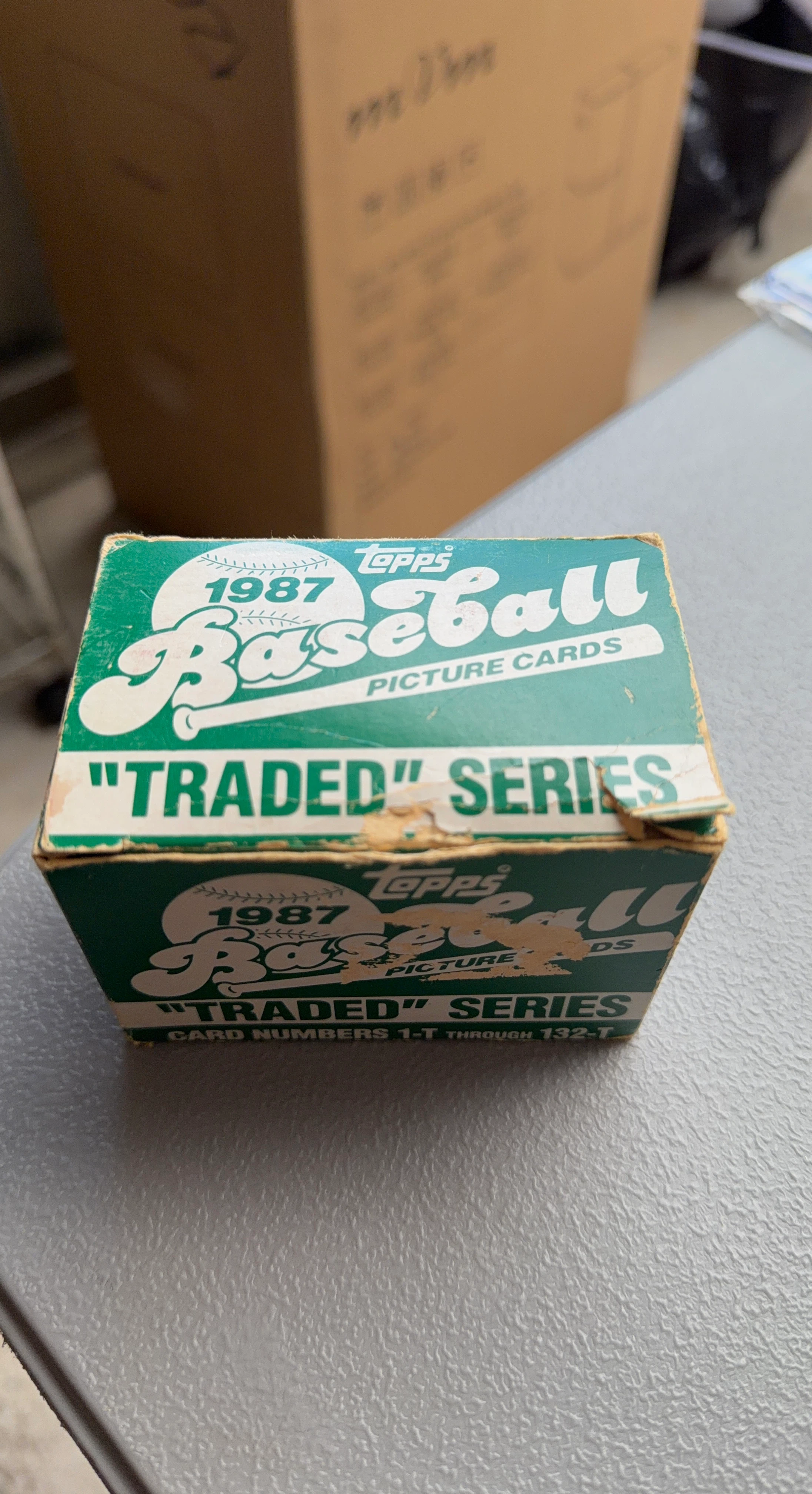 1987 Topps Baseball Traded Series Box