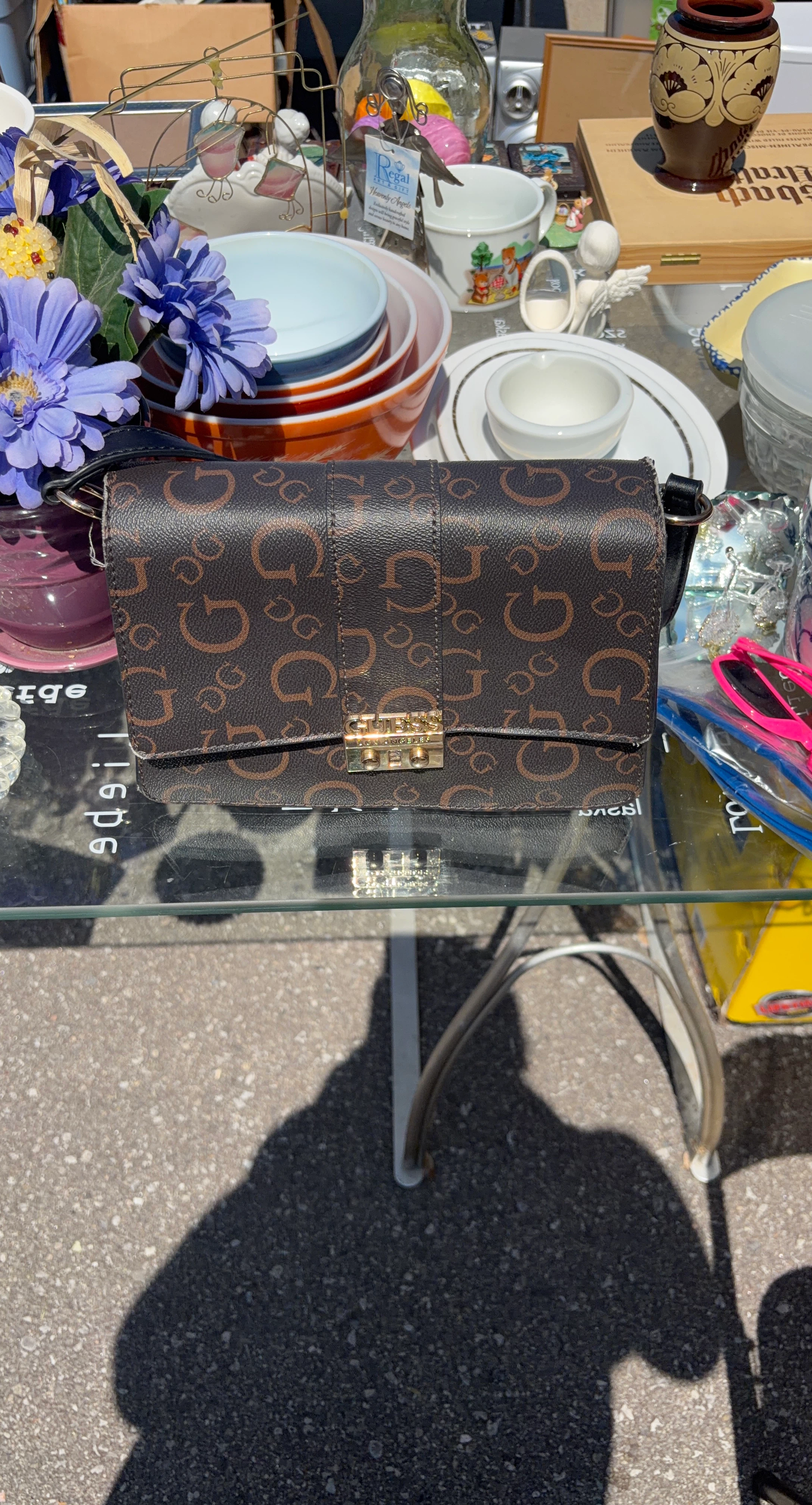 Guess Monogram Shoulder Bag