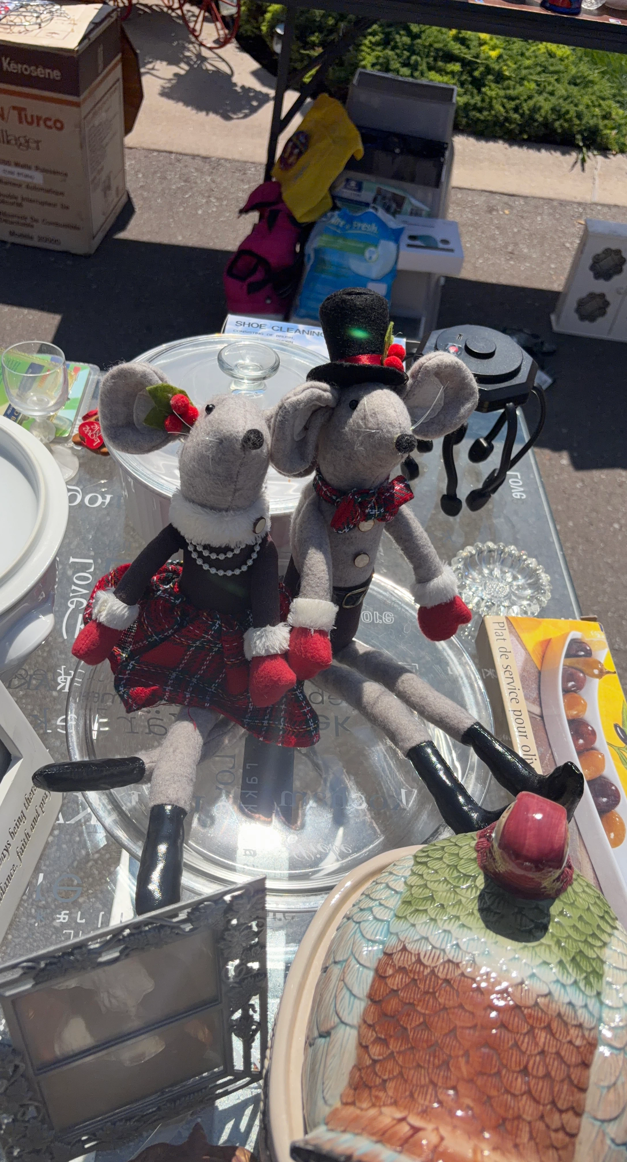 Felt Mouse Figurines with Festive Outfits