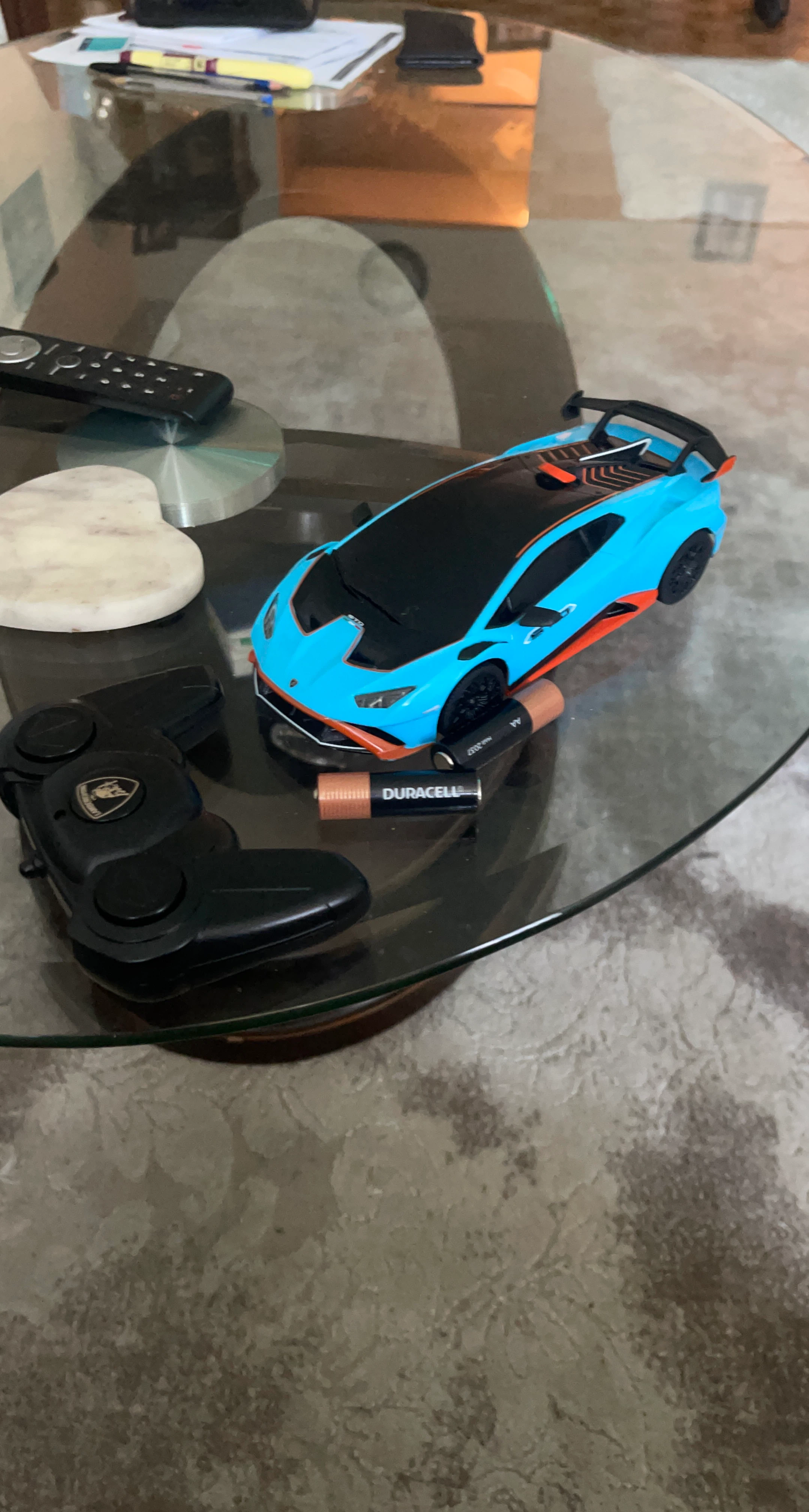 Blue Lamborghini Remote Control Car