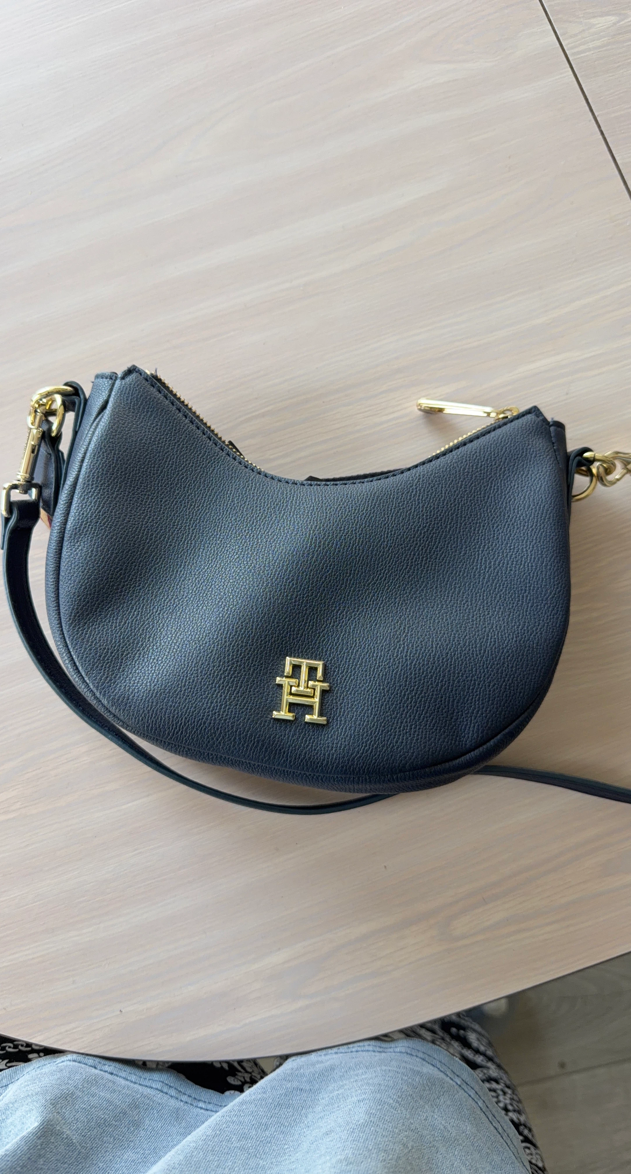 Tommy Hilfiger Black Hobo Bag
