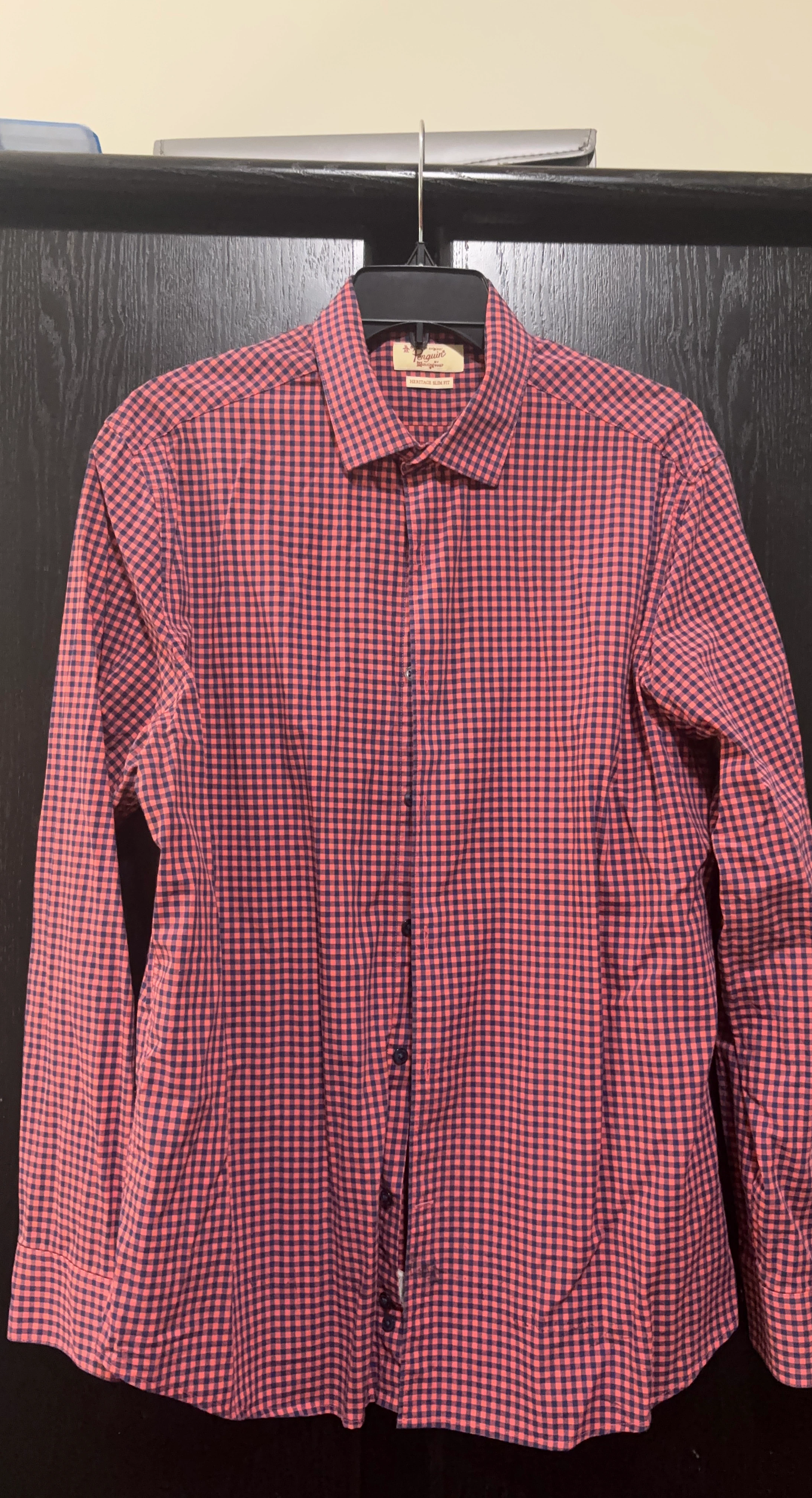 Original Penguin Gingham Shirt - Men's Medium