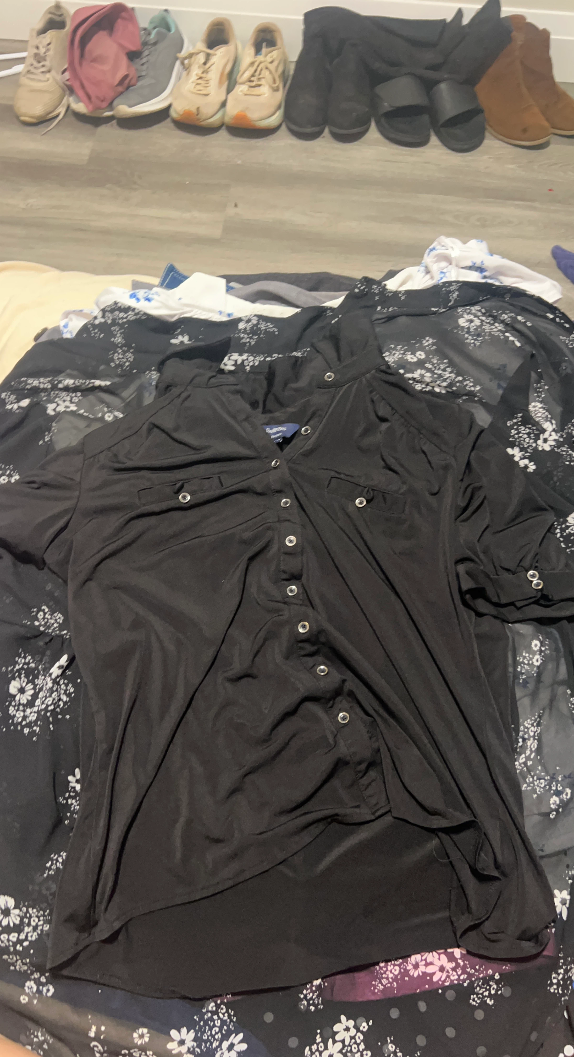 George Black Button-Up Shirt