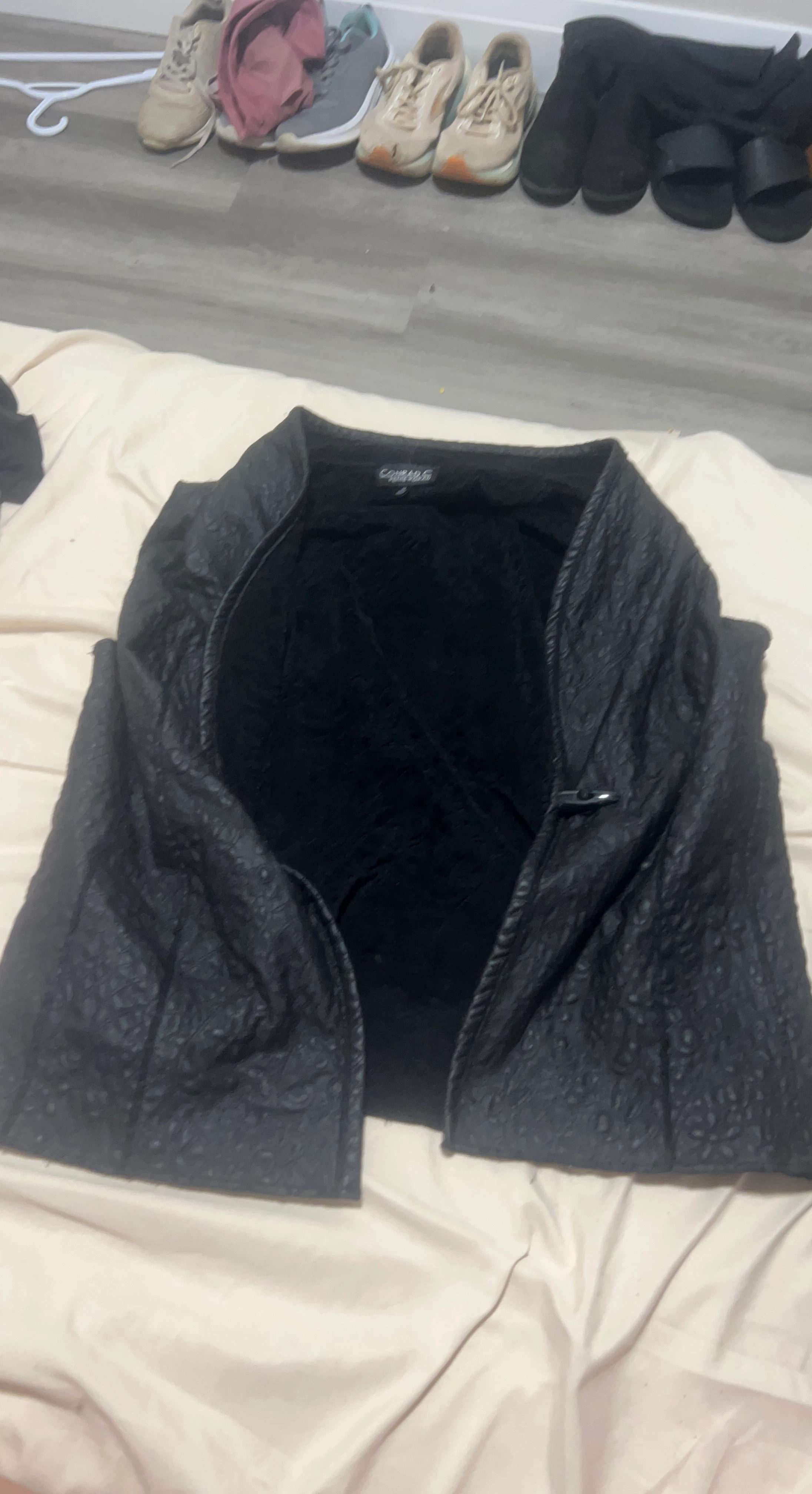 Black Textured Blazer