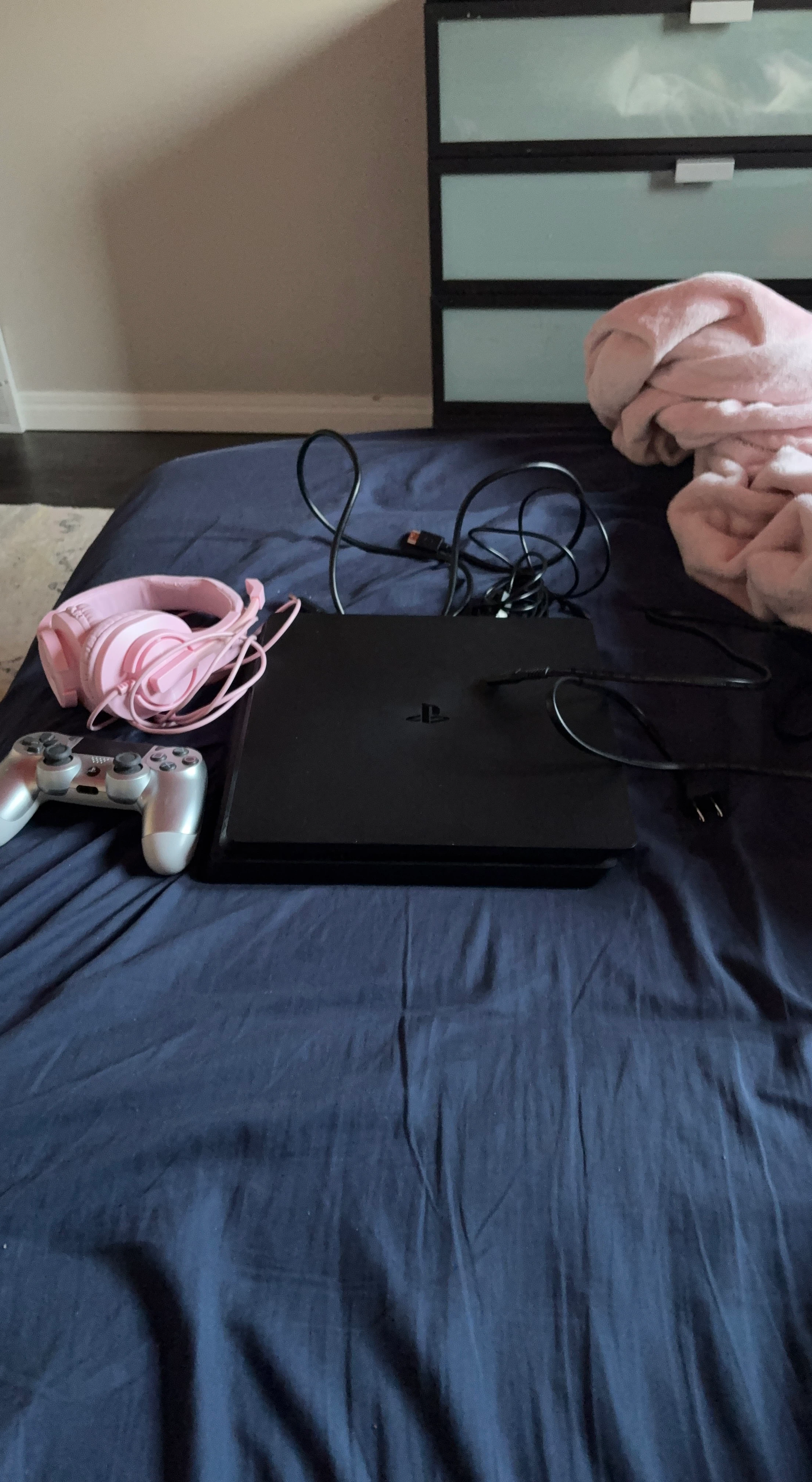 PlayStation 4 Slim Console with Controller and Headphones