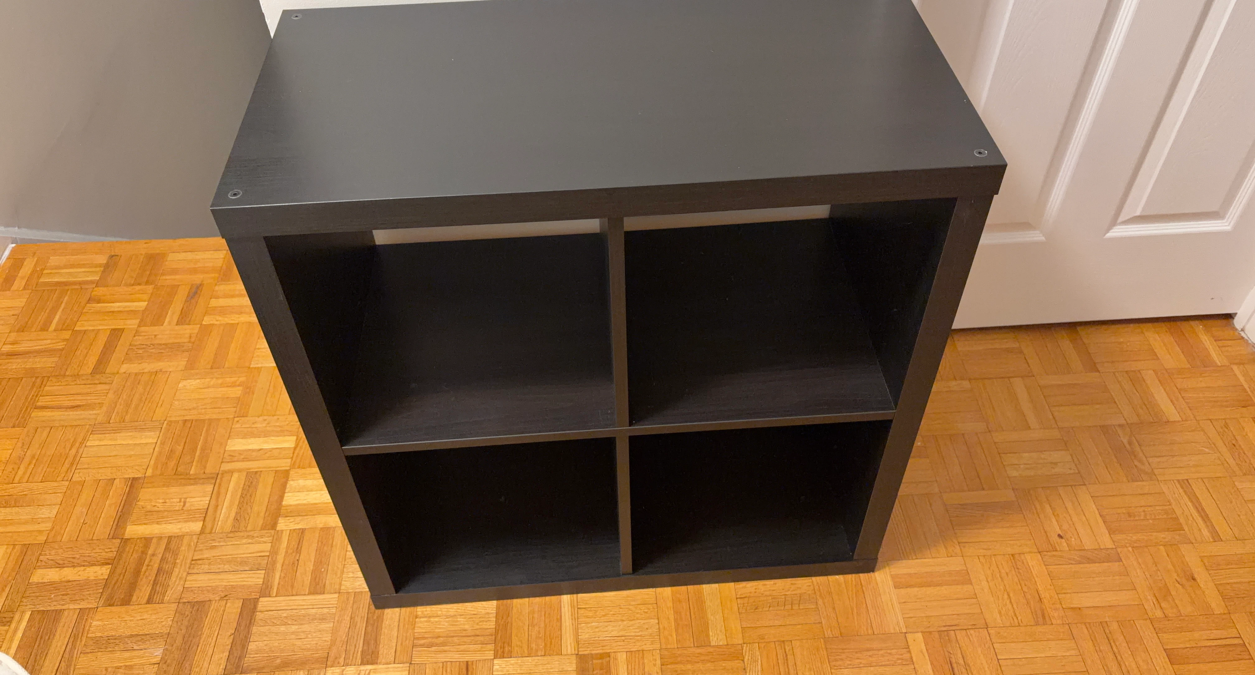 Black 4-Cube Storage Unit