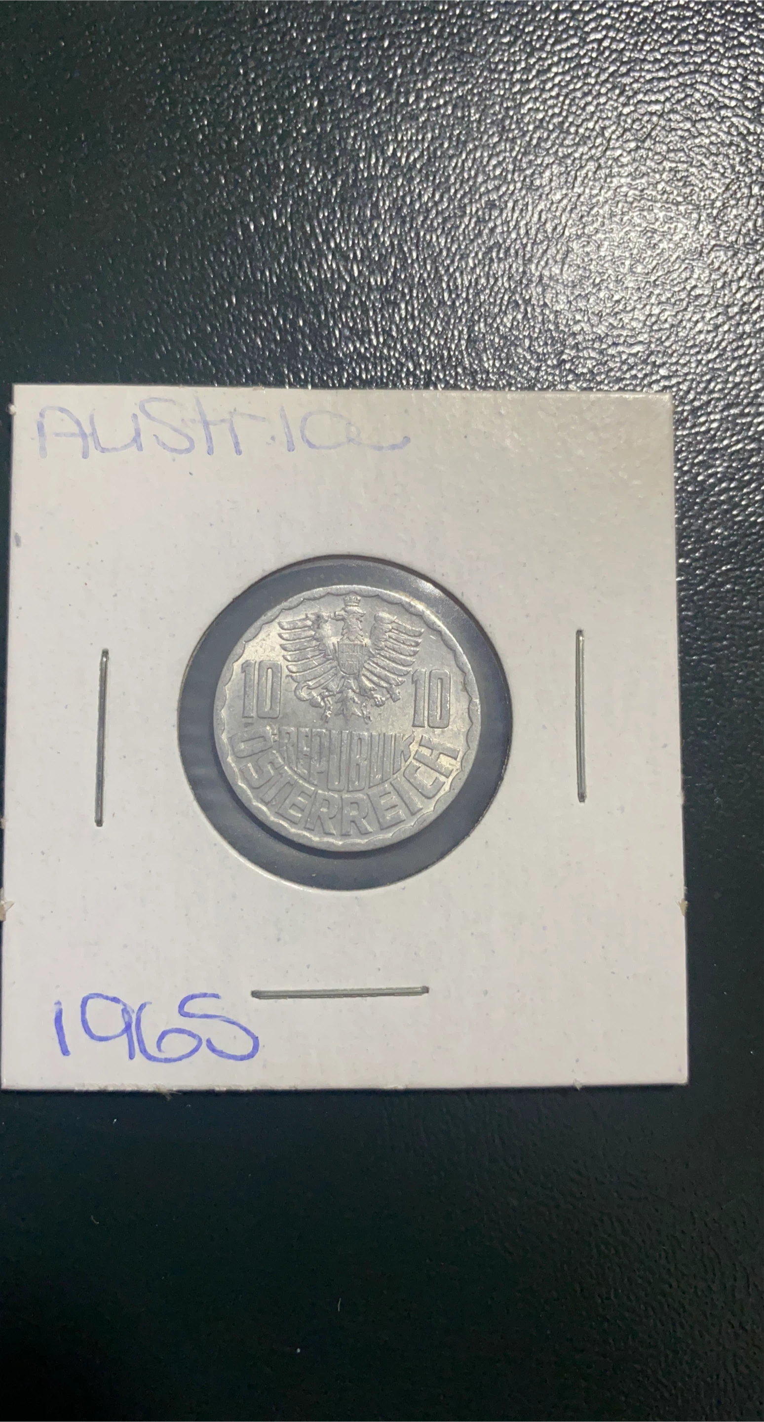 Austria 10 Groschen Coin 1965