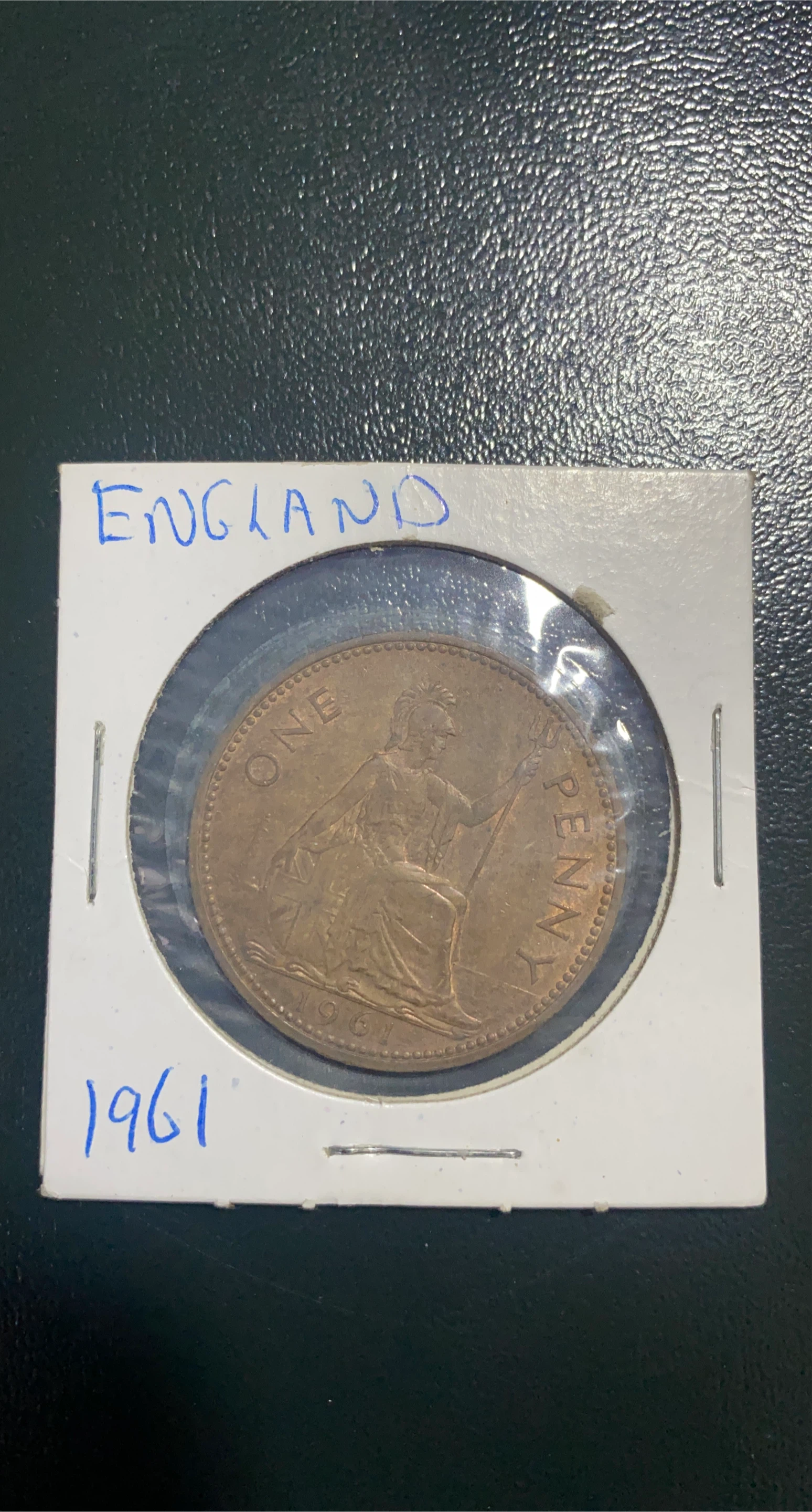 1961 England One Penny Coin