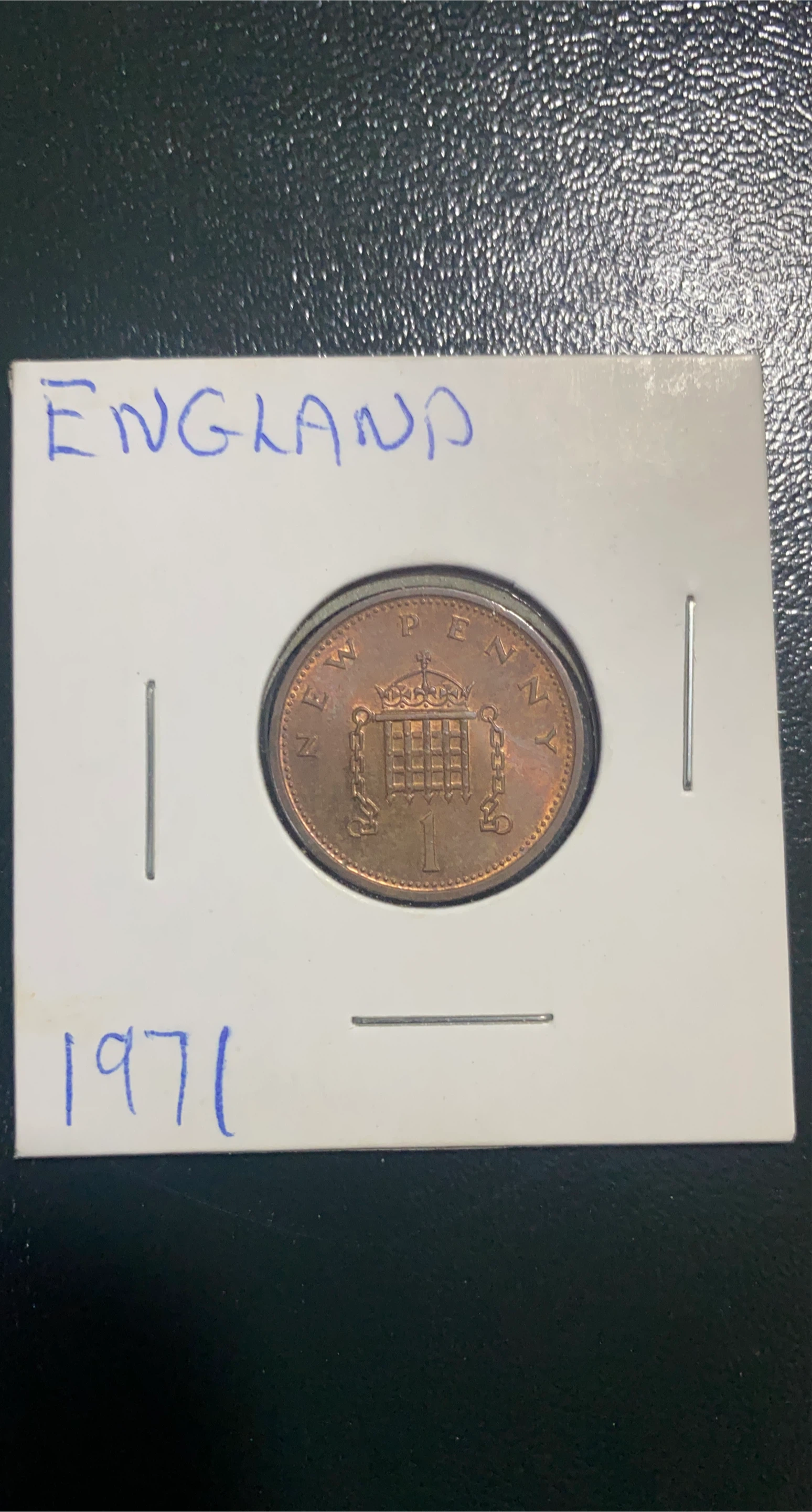 1971 England Penny Coin