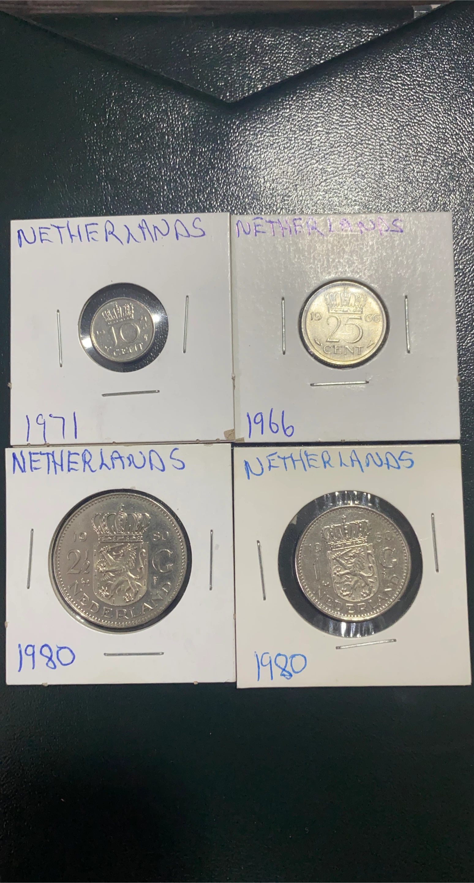 Netherlands Coin Collection - 1966, 1971, 1980