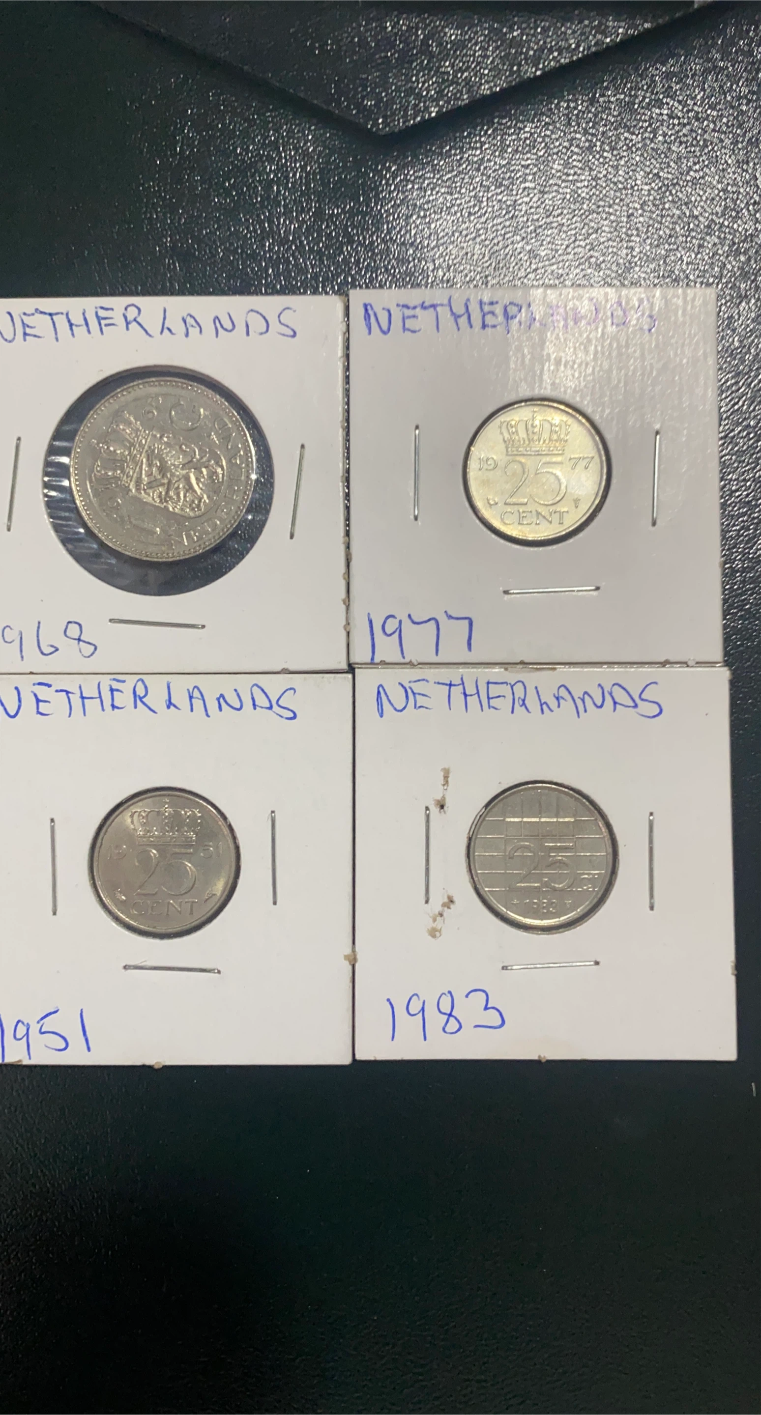 Set of 4 Netherlands Coins