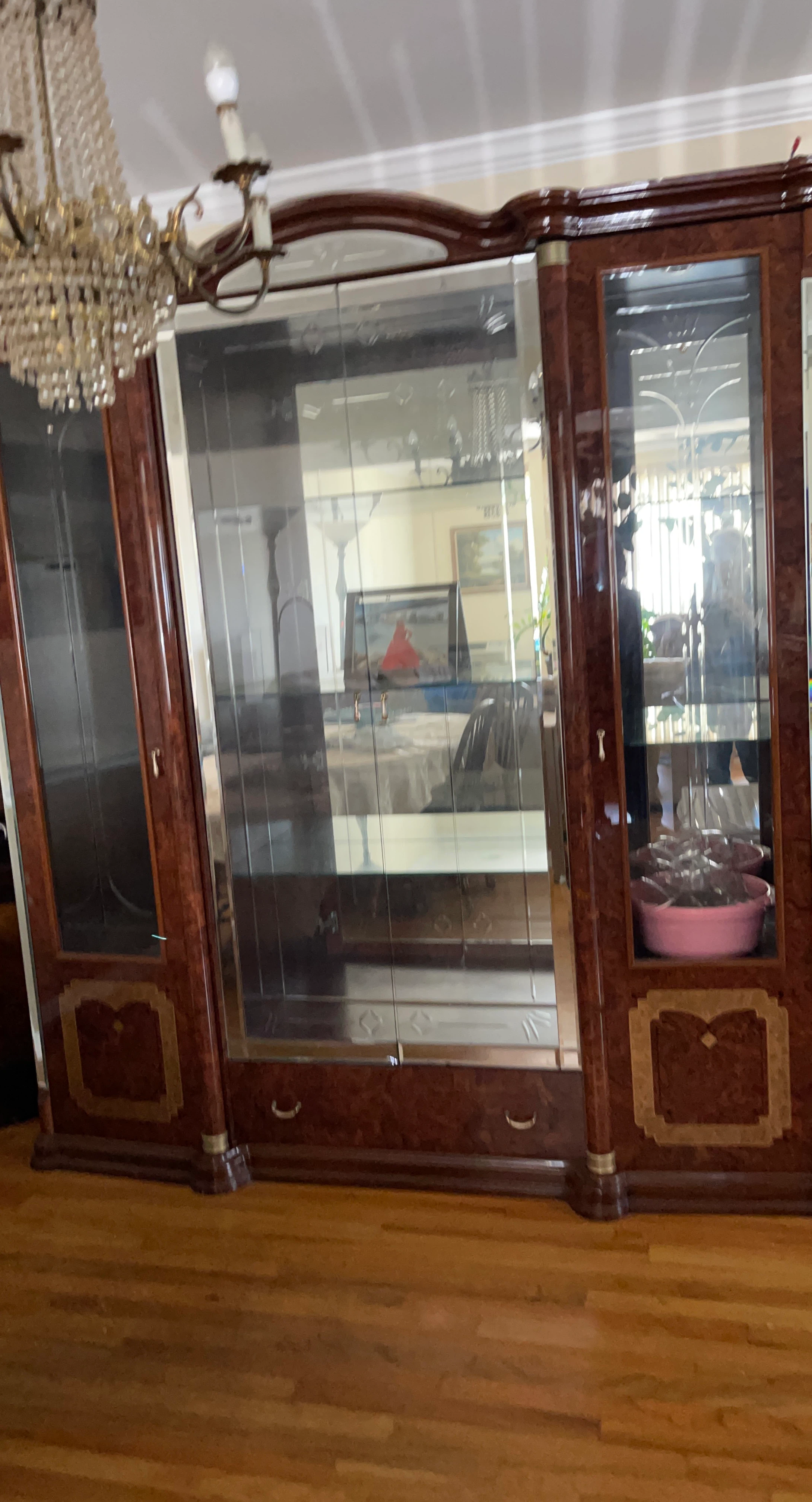 Large Display Cabinet with Glass Doors